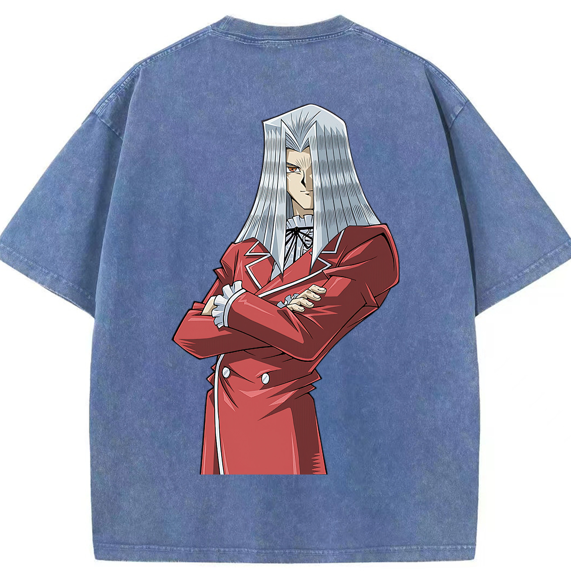 （画像用） 遊☆戯☆王 Yu-Gi-Oh! 綿100% ヴィンテージ風 半袖Tシャツ（背面プリント）