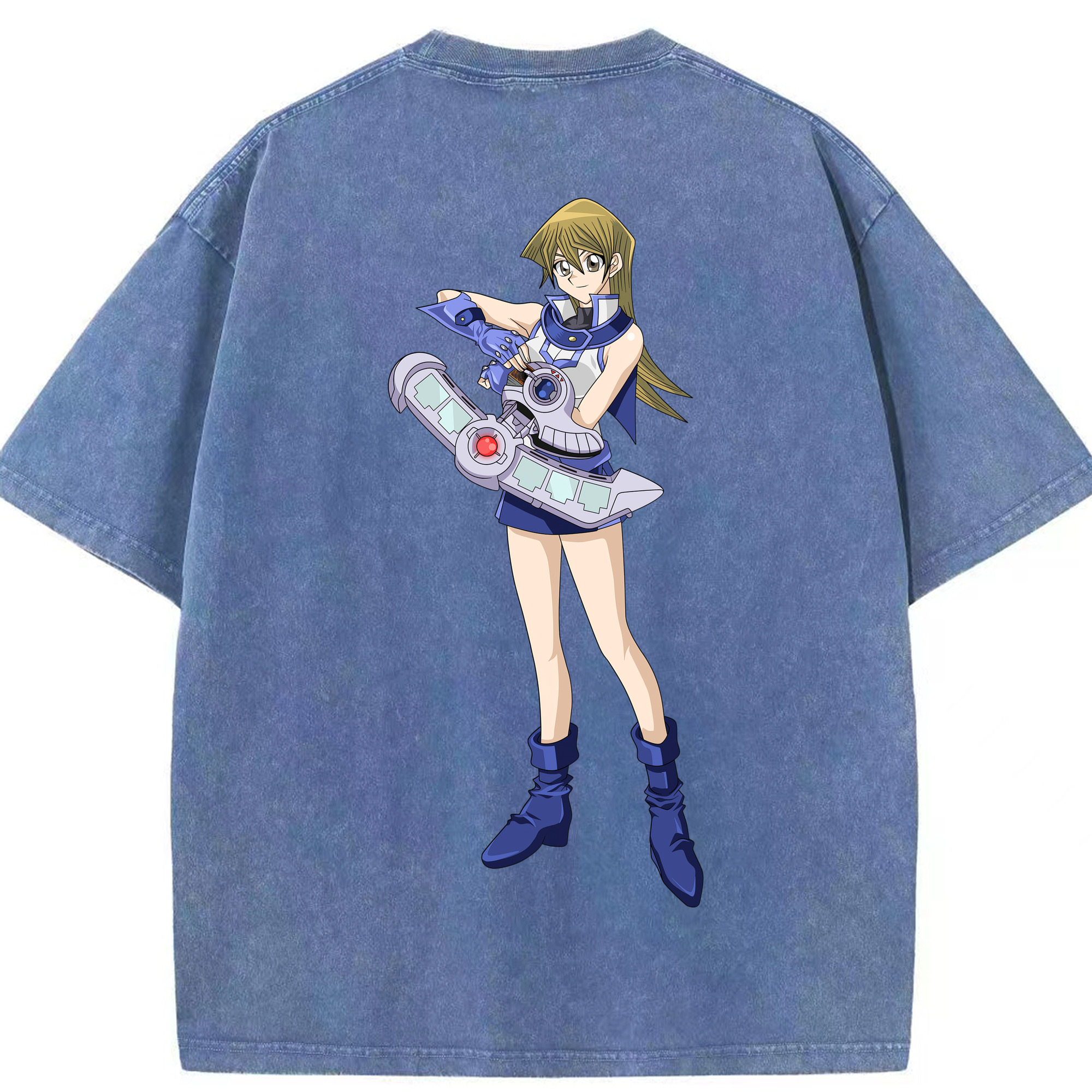 （画像用） 遊☆戯☆王 Yu-Gi-Oh! 綿100% ヴィンテージ風 半袖Tシャツ（背面プリント）