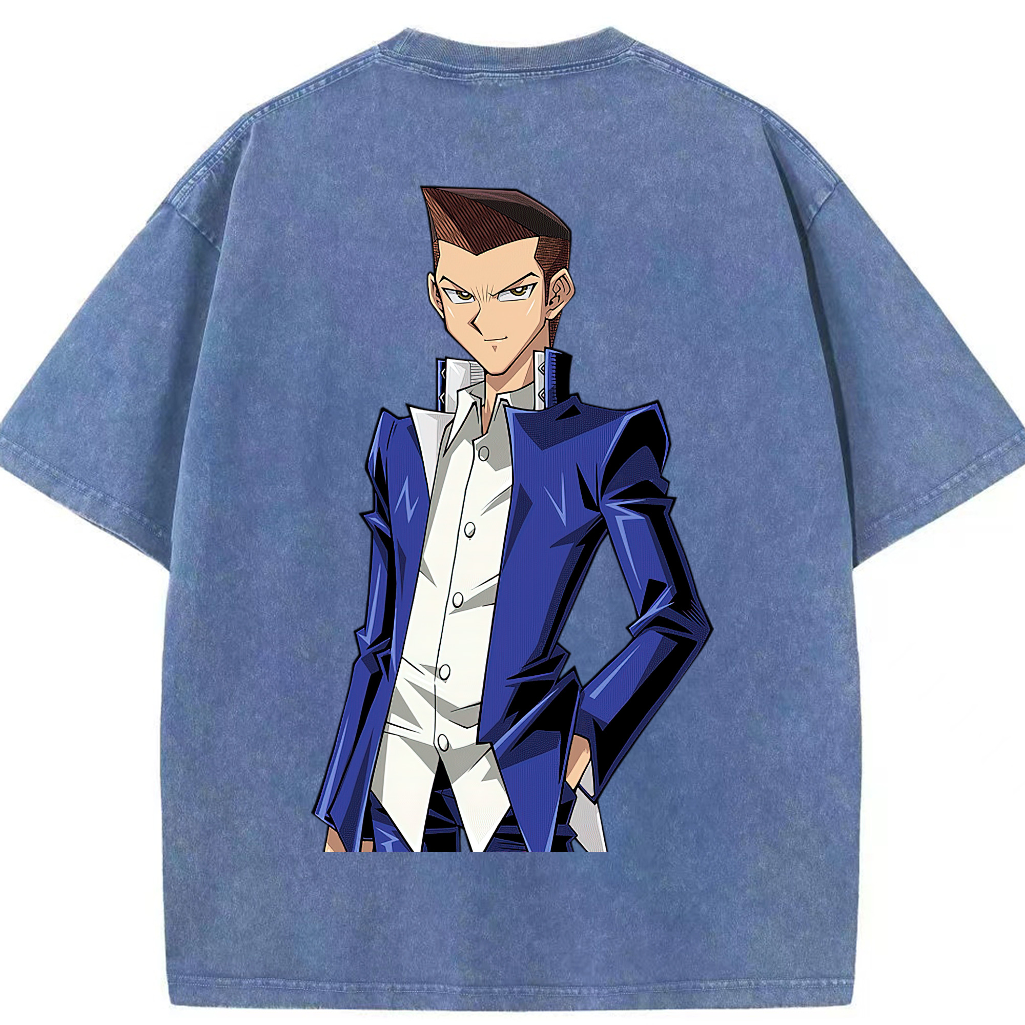 （画像用） 遊☆戯☆王 Yu-Gi-Oh! 綿100% ヴィンテージ風 半袖Tシャツ（背面プリント）