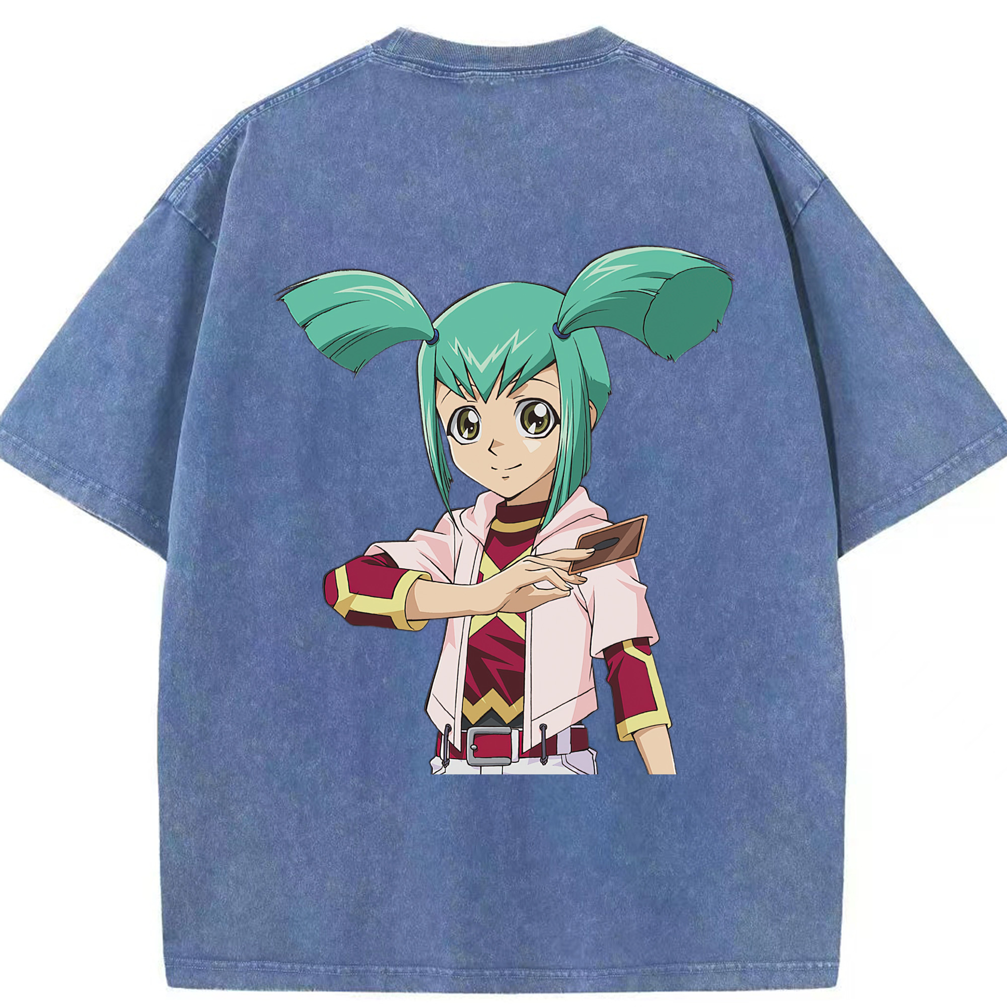 （画像用） 遊☆戯☆王 Yu-Gi-Oh! 綿100% ヴィンテージ風 半袖Tシャツ（背面プリント）
