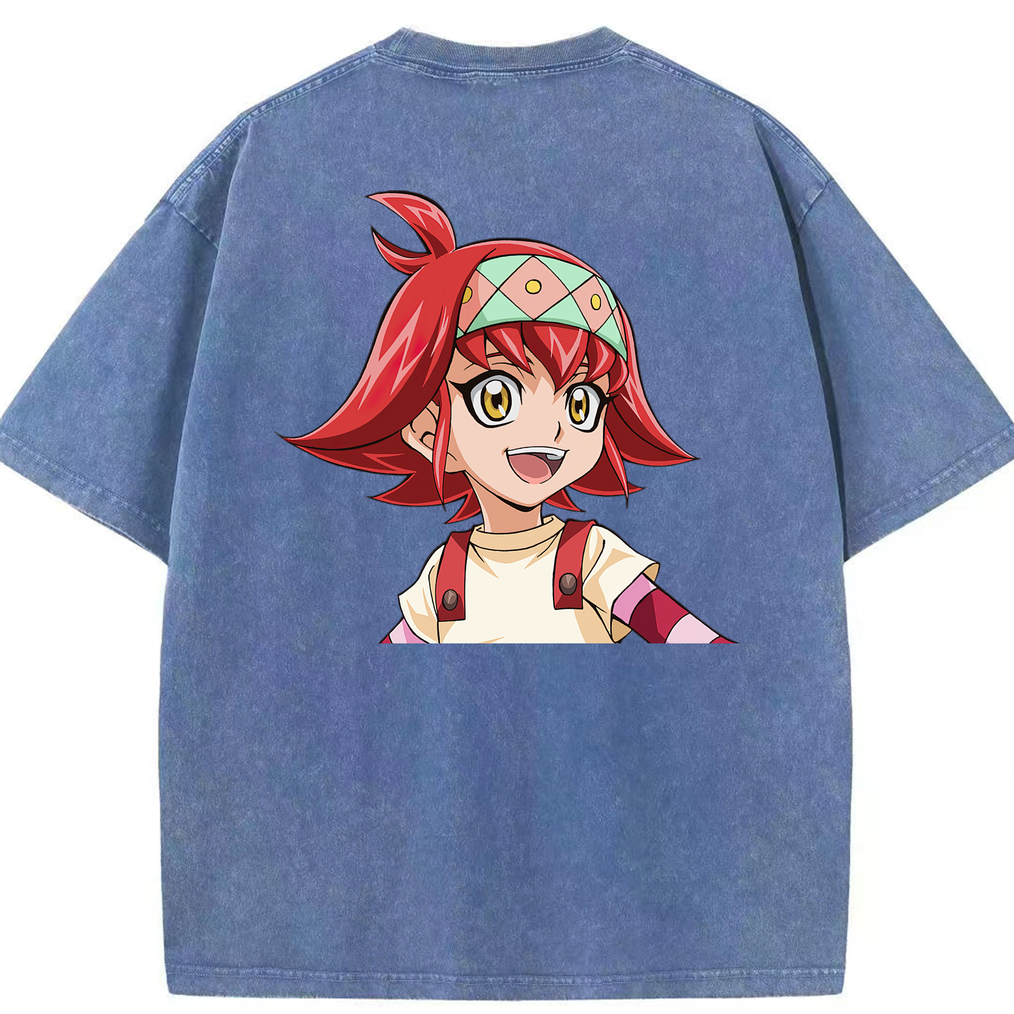 （画像用） 遊☆戯☆王 Yu-Gi-Oh! 綿100% ヴィンテージ風 半袖Tシャツ（背面プリント）