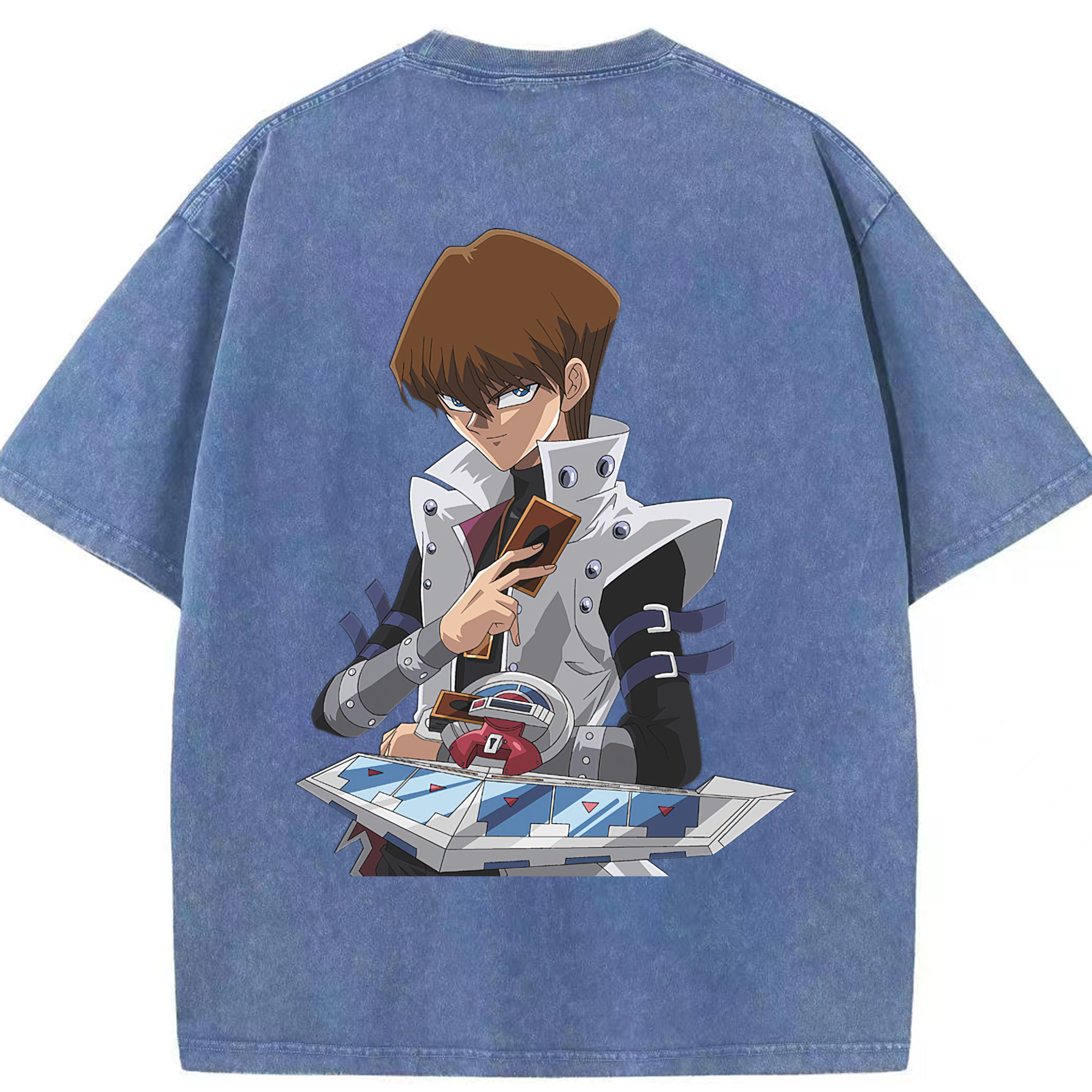 （画像用） 遊☆戯☆王 Yu-Gi-Oh! 綿100% ヴィンテージ風 半袖Tシャツ（背面プリント）