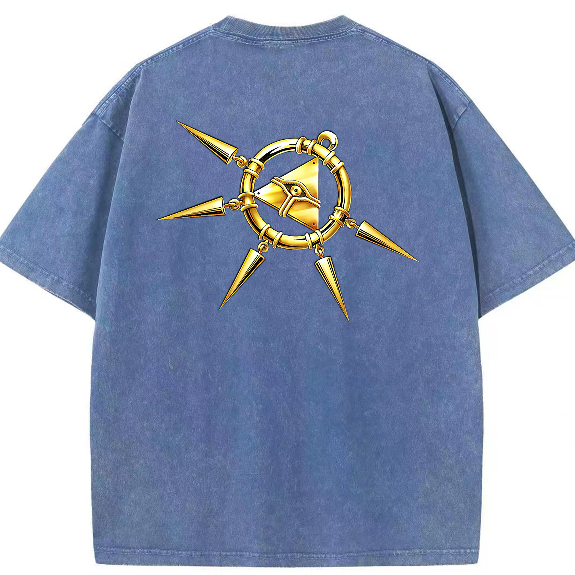 （画像用） 遊☆戯☆王 Yu-Gi-Oh! 綿100% ヴィンテージ風 半袖Tシャツ（背面プリント）