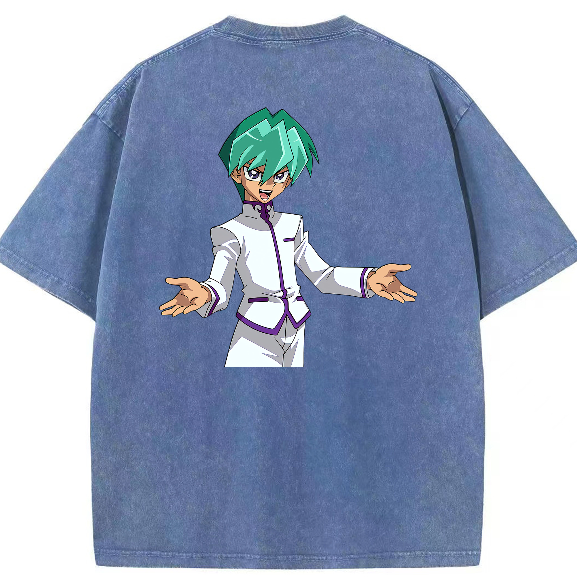 （画像用） 遊☆戯☆王 Yu-Gi-Oh! 綿100% ヴィンテージ風 半袖Tシャツ（背面プリント）
