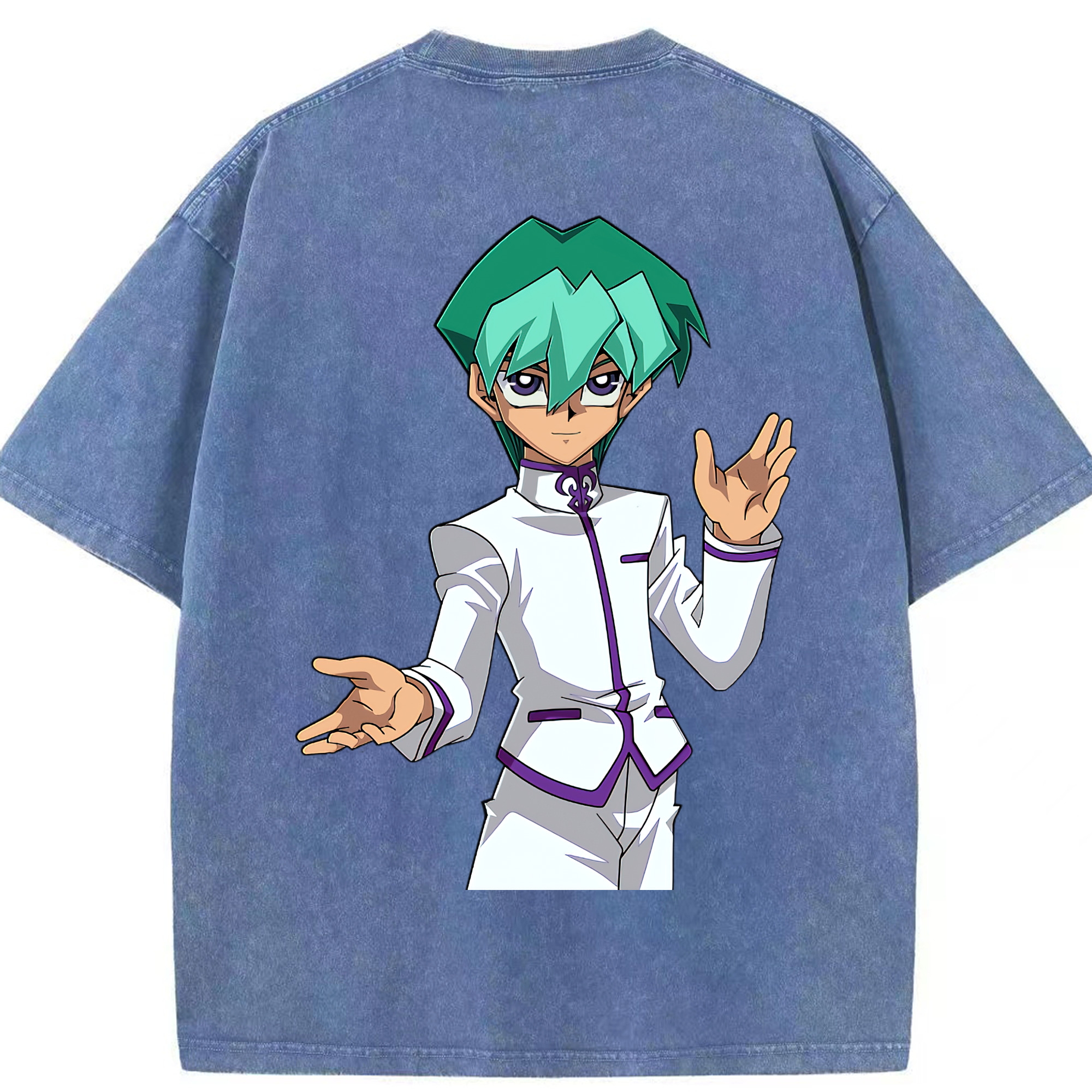 （画像用） 遊☆戯☆王 Yu-Gi-Oh! 綿100% ヴィンテージ風 半袖Tシャツ（背面プリント）