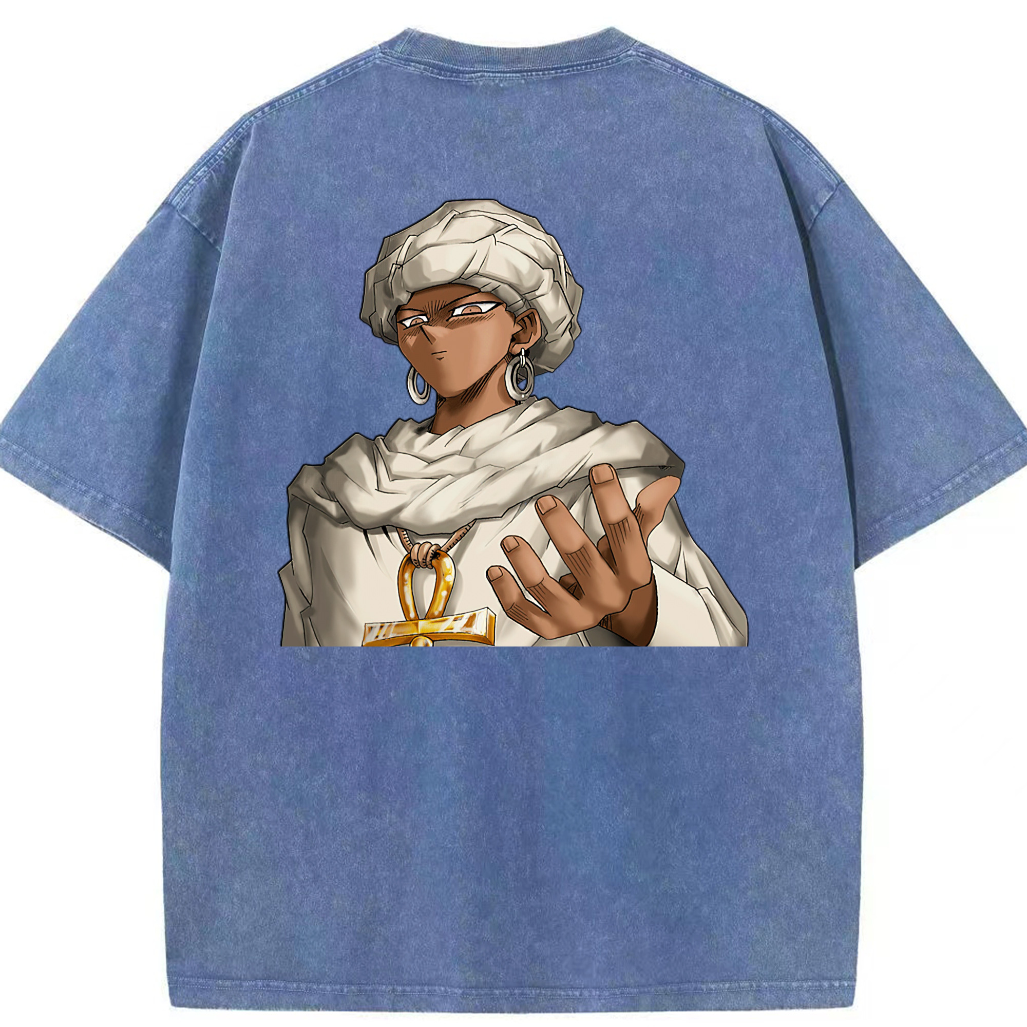 （画像用） 遊☆戯☆王 Yu-Gi-Oh! 綿100% ヴィンテージ風 半袖Tシャツ（背面プリント）