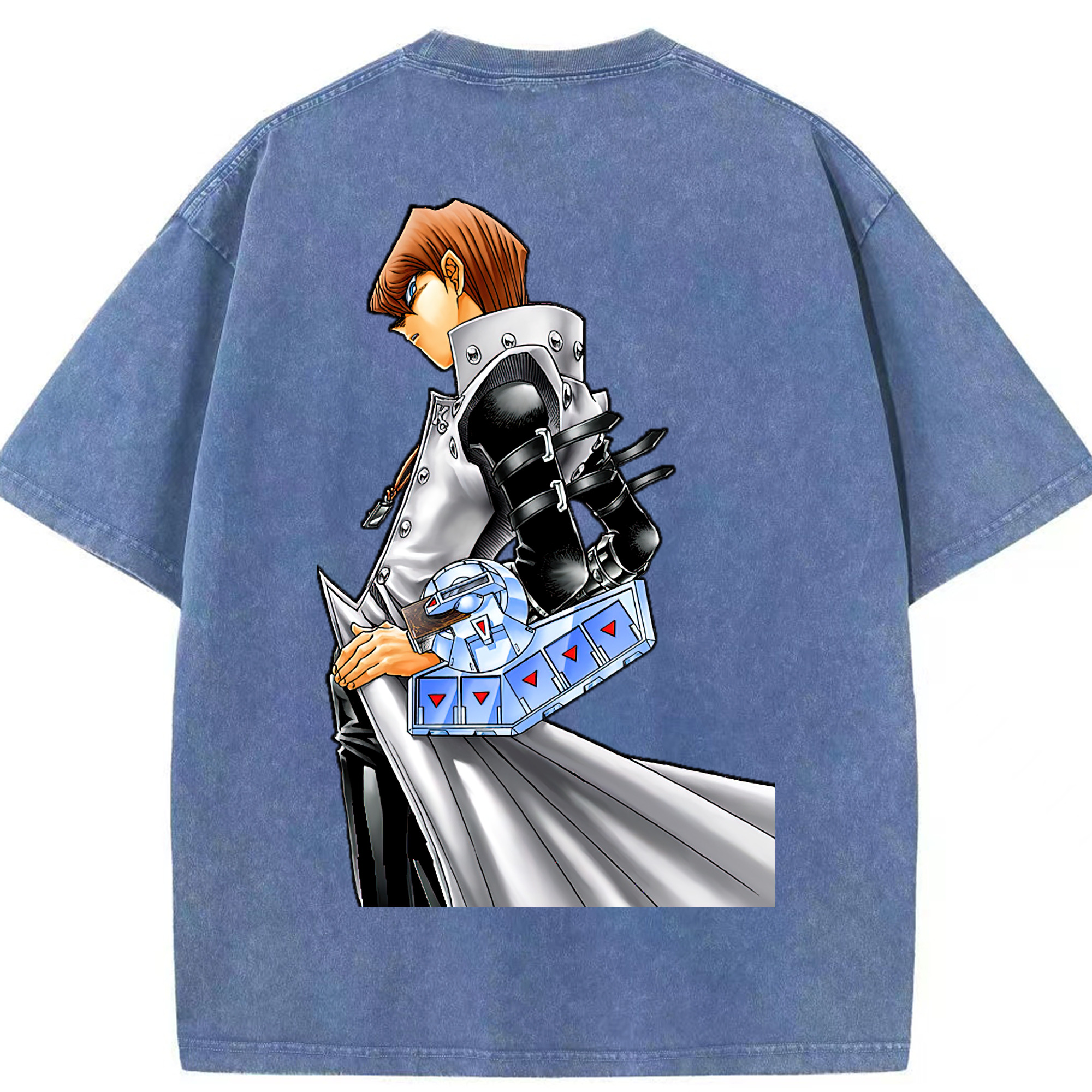 （画像用） 遊☆戯☆王 Yu-Gi-Oh! 綿100% ヴィンテージ風 半袖Tシャツ（背面プリント）