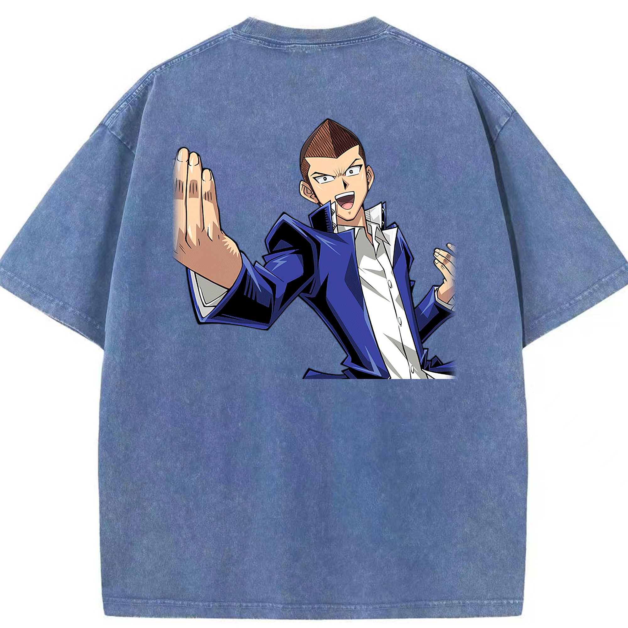 （画像用） 遊☆戯☆王 Yu-Gi-Oh! 綿100% ヴィンテージ風 半袖Tシャツ（背面プリント）