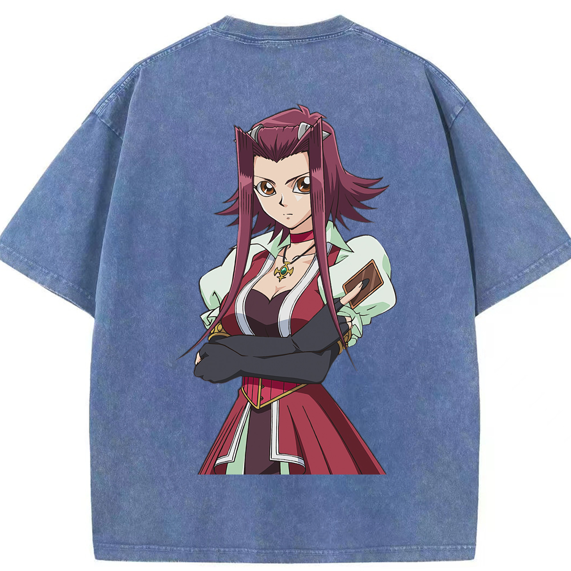 （画像用） 遊☆戯☆王 Yu-Gi-Oh! 綿100% ヴィンテージ風 半袖Tシャツ（背面プリント）