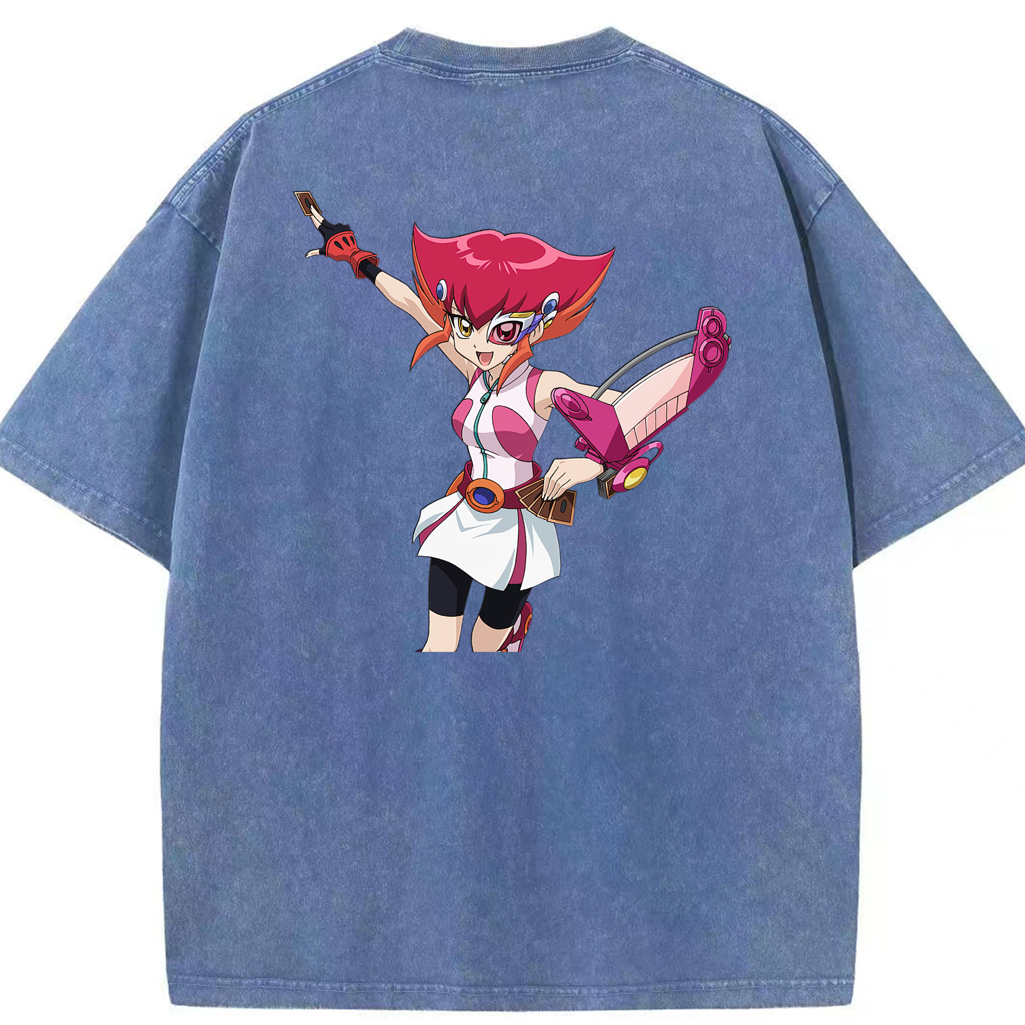 （画像用） 遊☆戯☆王 Yu-Gi-Oh! 綿100% ヴィンテージ風 半袖Tシャツ（背面プリント）