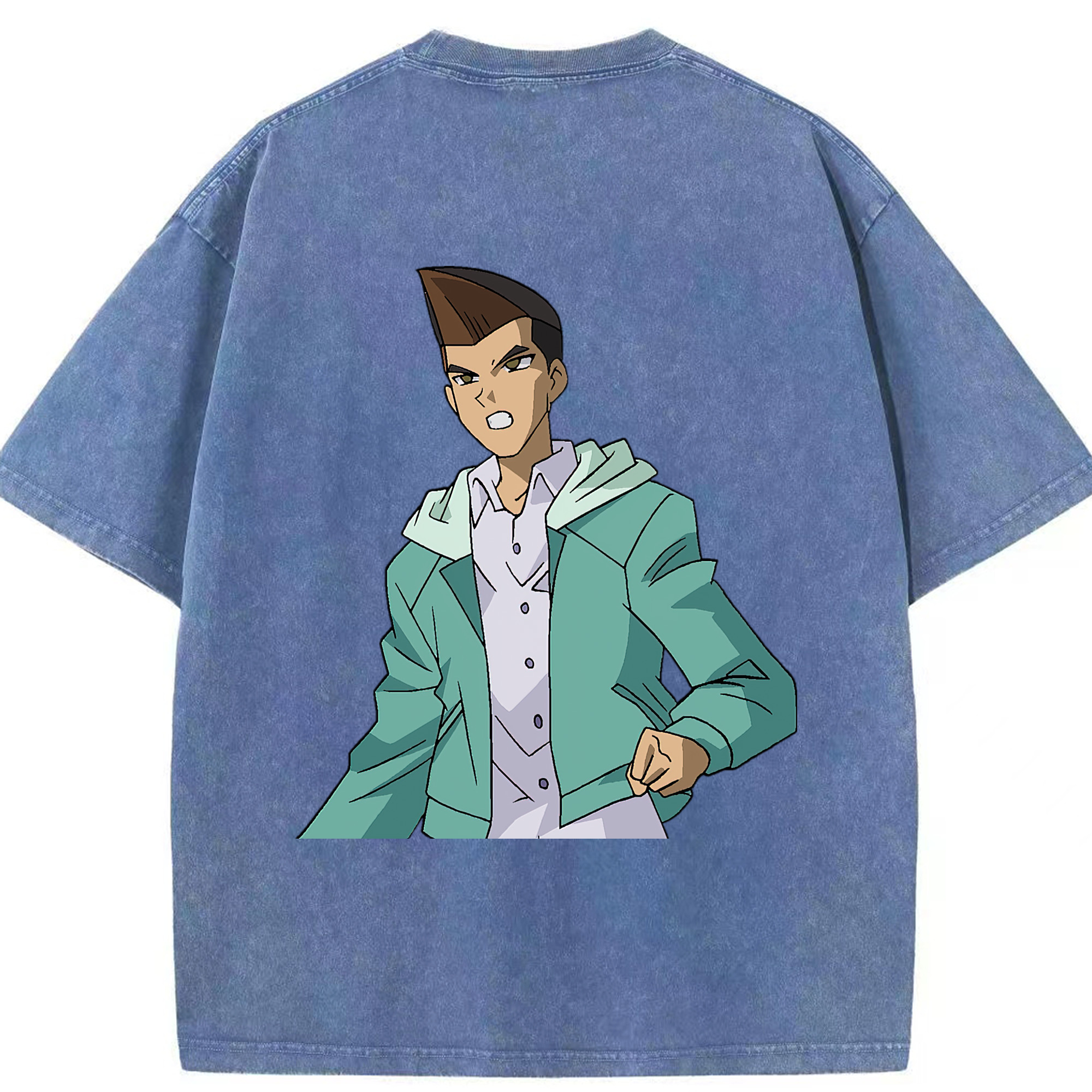 （画像用） 遊☆戯☆王 Yu-Gi-Oh! 綿100% ヴィンテージ風 半袖Tシャツ（背面プリント）