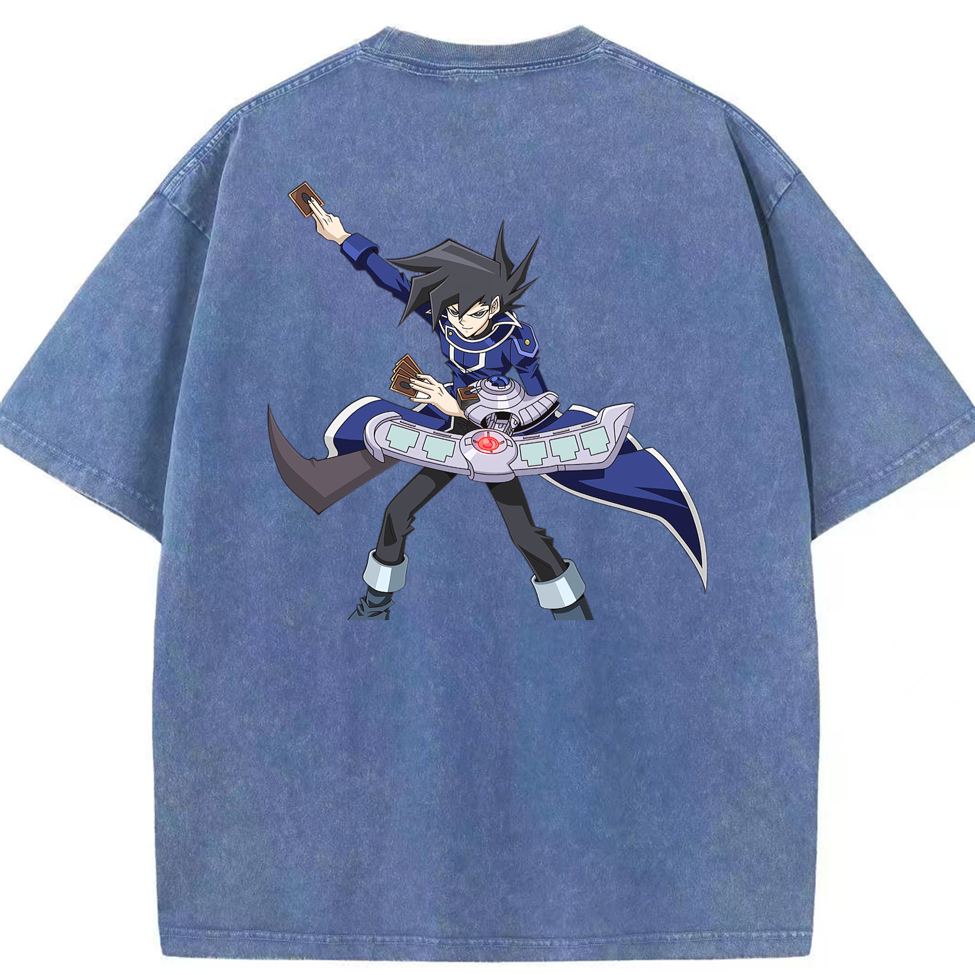 （画像用） 遊☆戯☆王 Yu-Gi-Oh! 綿100% ヴィンテージ風 半袖Tシャツ（背面プリント）