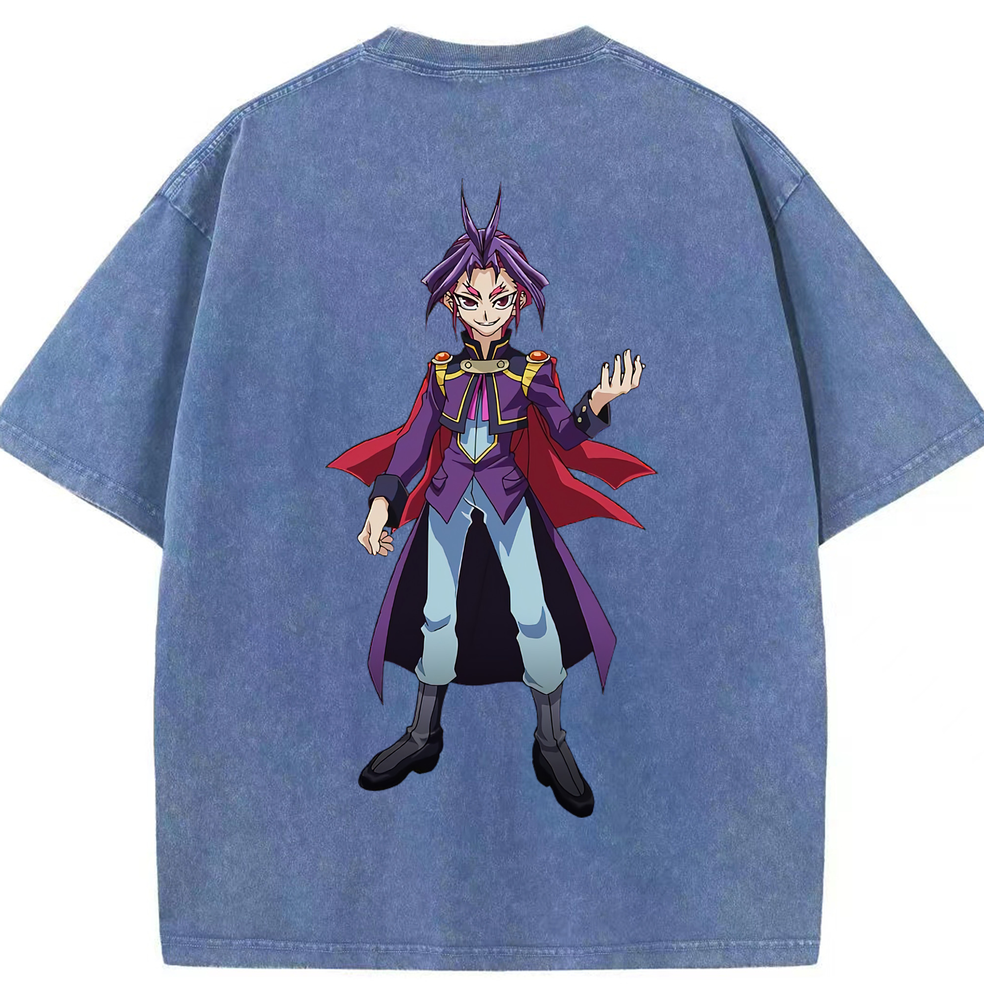 （画像用） 遊☆戯☆王 Yu-Gi-Oh! 綿100% ヴィンテージ風 半袖Tシャツ（背面プリント）