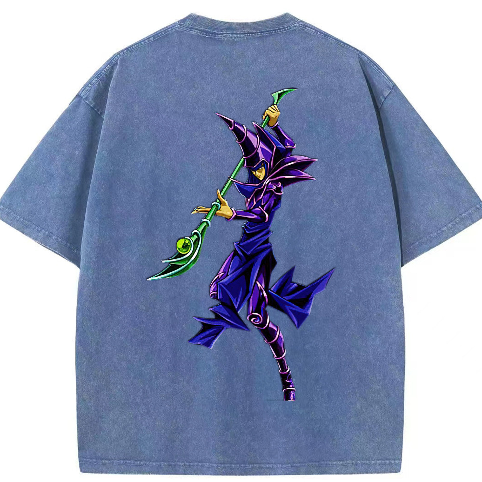 （画像用） 遊☆戯☆王 Yu-Gi-Oh! 綿100% ヴィンテージ風 半袖Tシャツ（背面プリント）