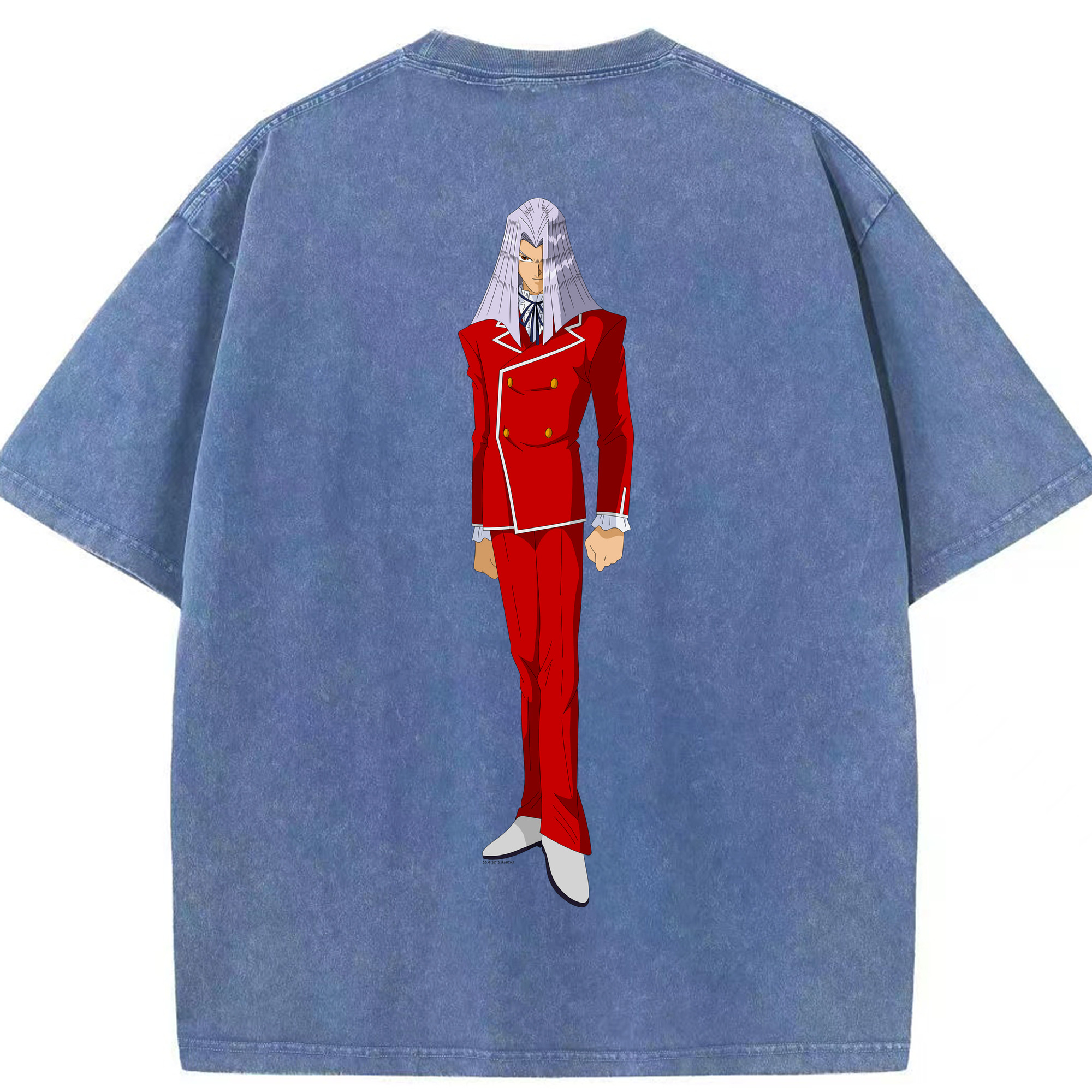 （画像用） 遊☆戯☆王 Yu-Gi-Oh! 綿100% ヴィンテージ風 半袖Tシャツ（背面プリント）