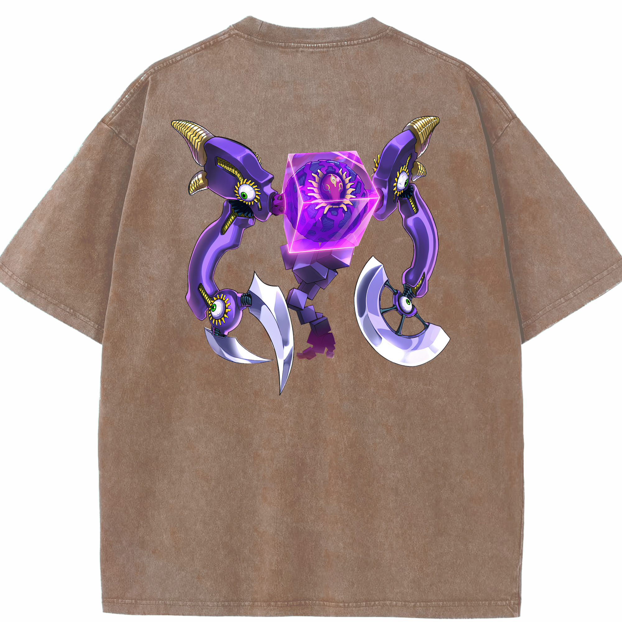 （画像用） 遊☆戯☆王 Yu-Gi-Oh! 綿100% ヴィンテージ風 半袖Tシャツ（背面プリント）