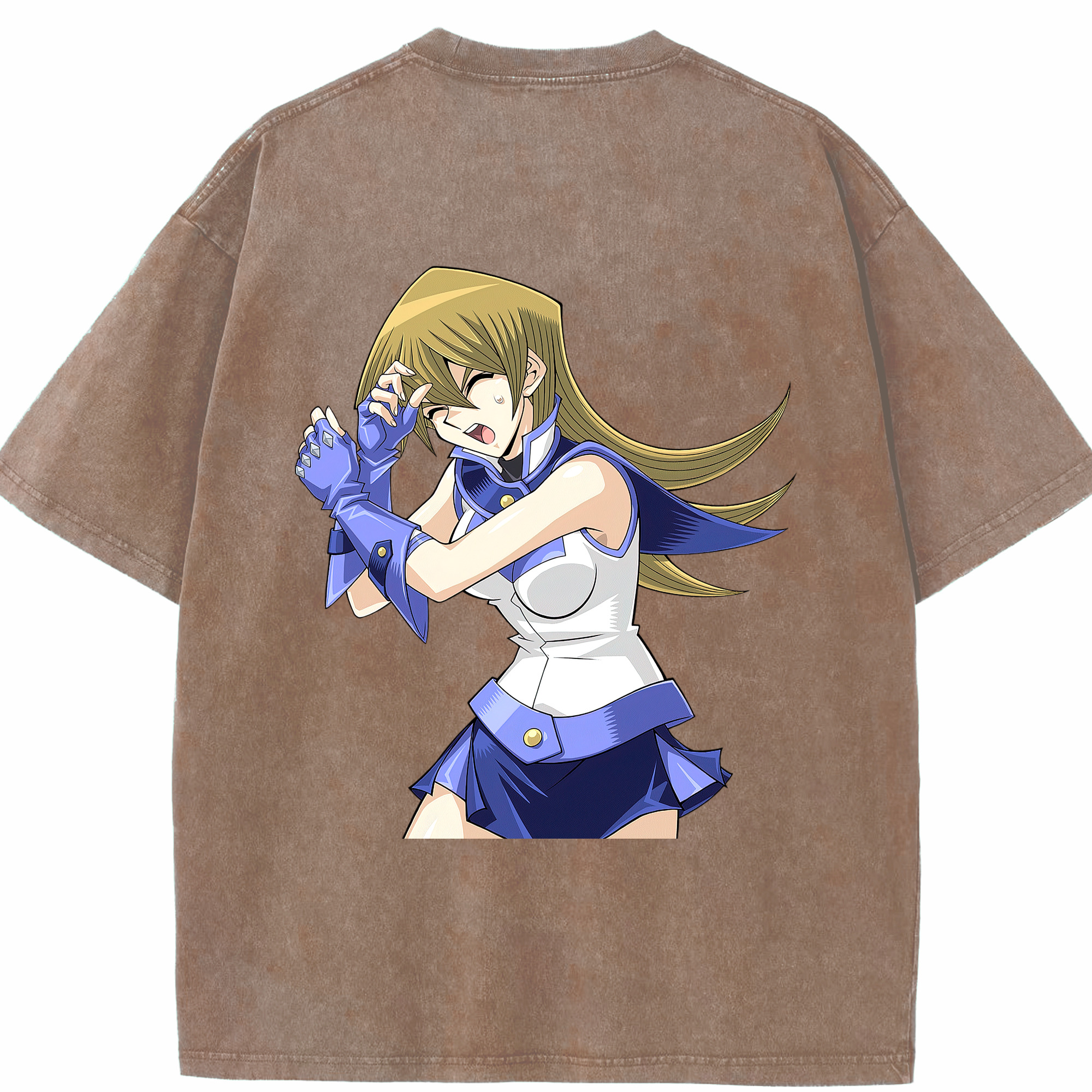 （画像用） 遊☆戯☆王 Yu-Gi-Oh! 綿100% ヴィンテージ風 半袖Tシャツ（背面プリント）