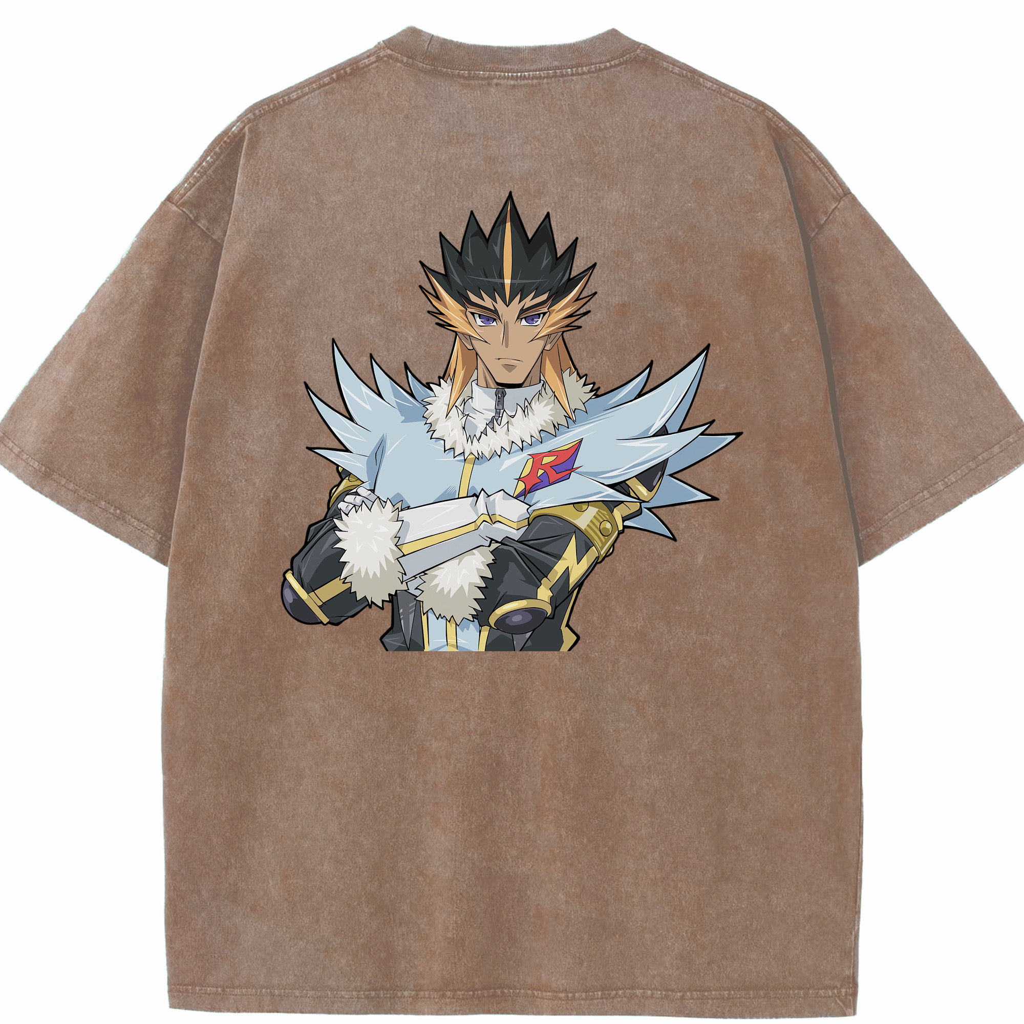 （画像用） 遊☆戯☆王 Yu-Gi-Oh! 綿100% ヴィンテージ風 半袖Tシャツ（背面プリント）