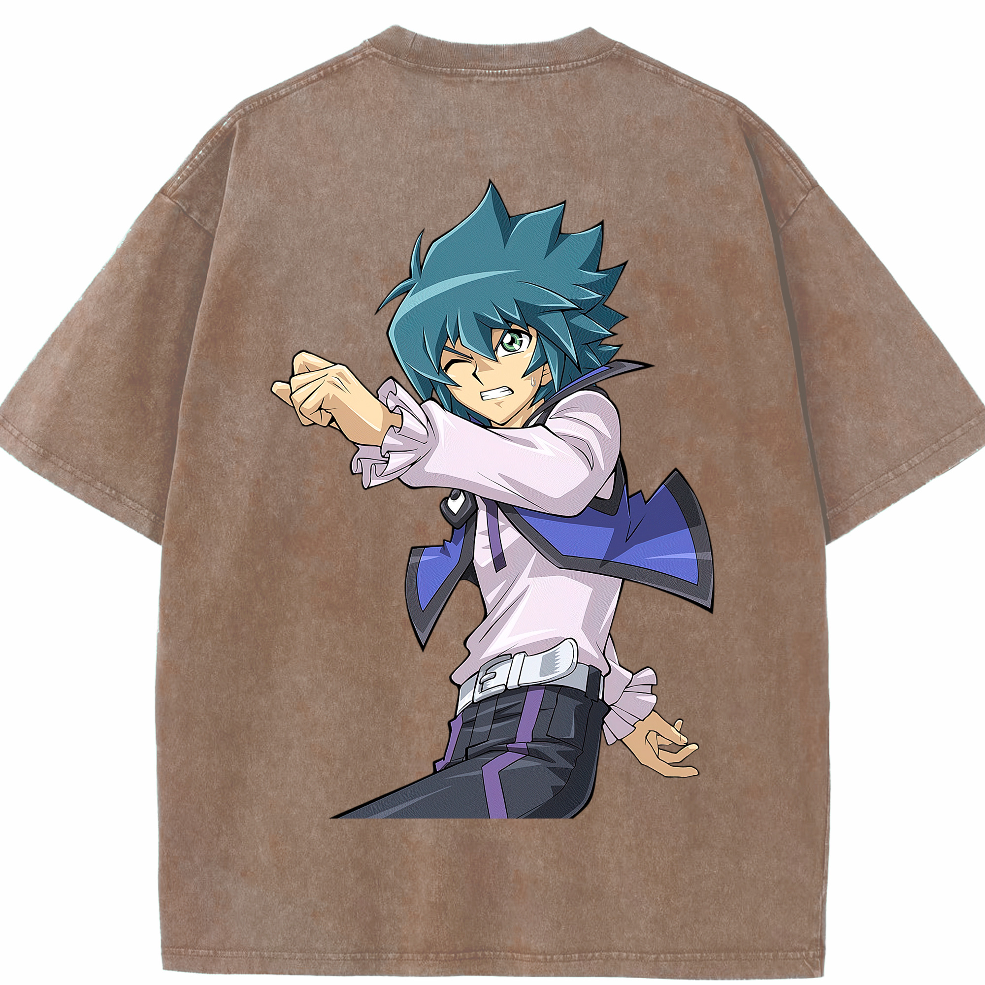 （画像用） 遊☆戯☆王 Yu-Gi-Oh! 綿100% ヴィンテージ風 半袖Tシャツ（背面プリント）