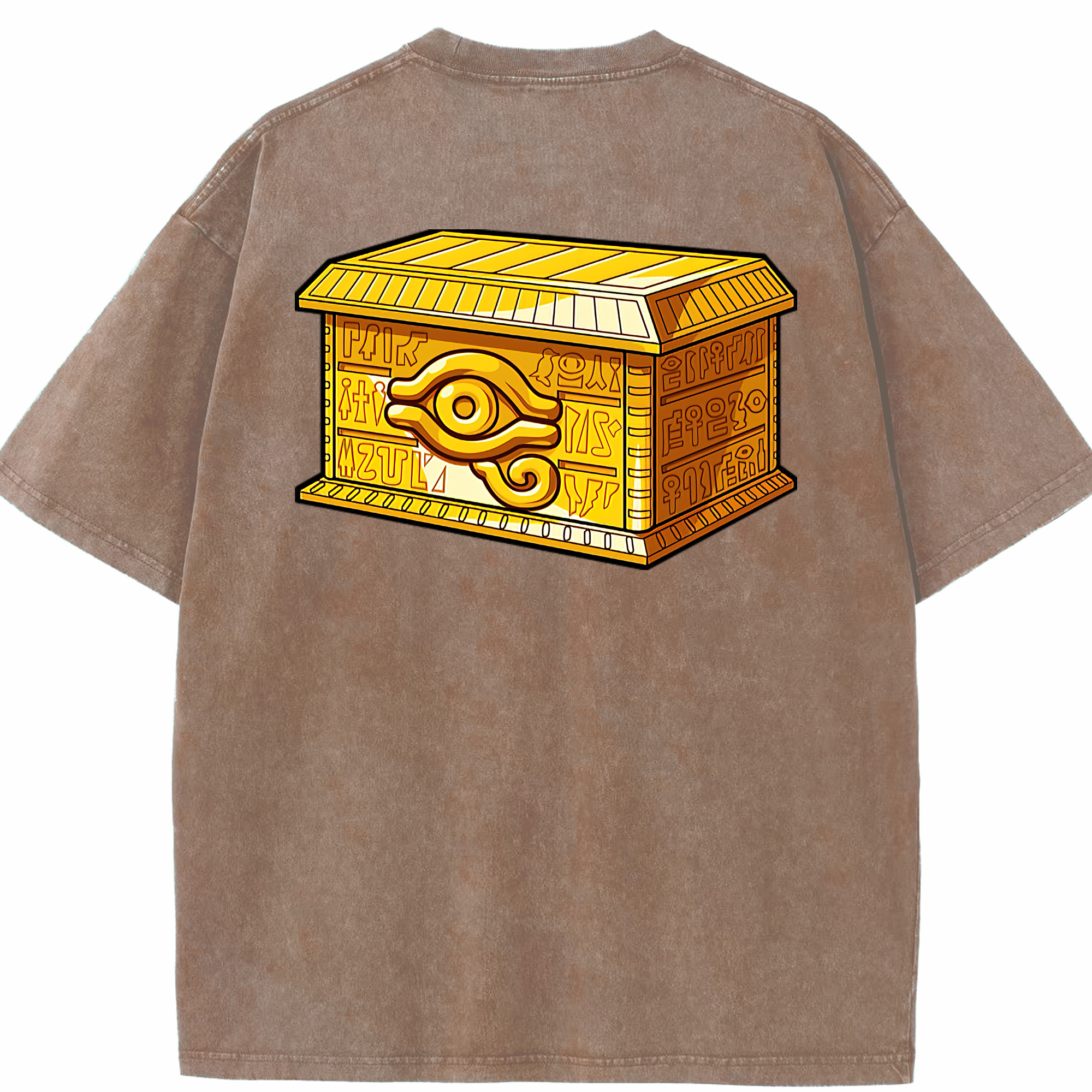 （画像用） 遊☆戯☆王 Yu-Gi-Oh! 綿100% ヴィンテージ風 半袖Tシャツ（背面プリント）