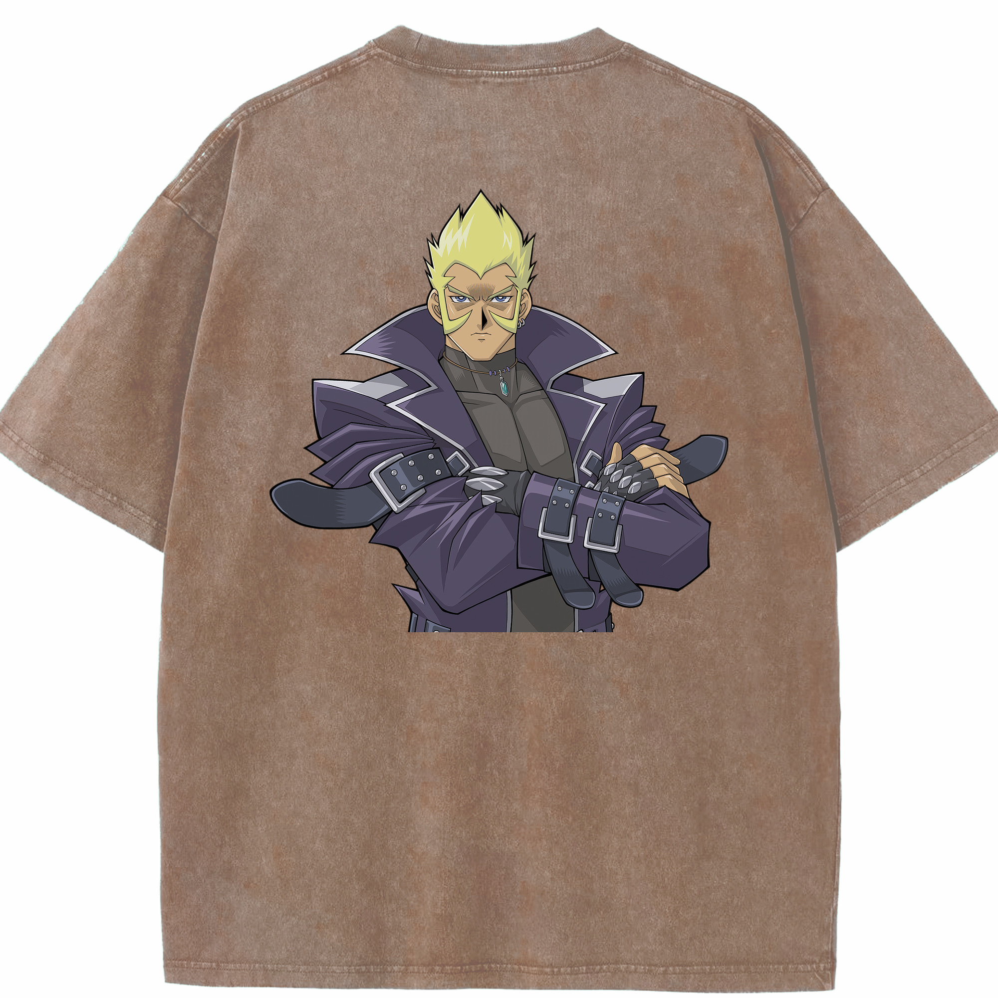 （画像用） 遊☆戯☆王 Yu-Gi-Oh! 綿100% ヴィンテージ風 半袖Tシャツ（背面プリント）