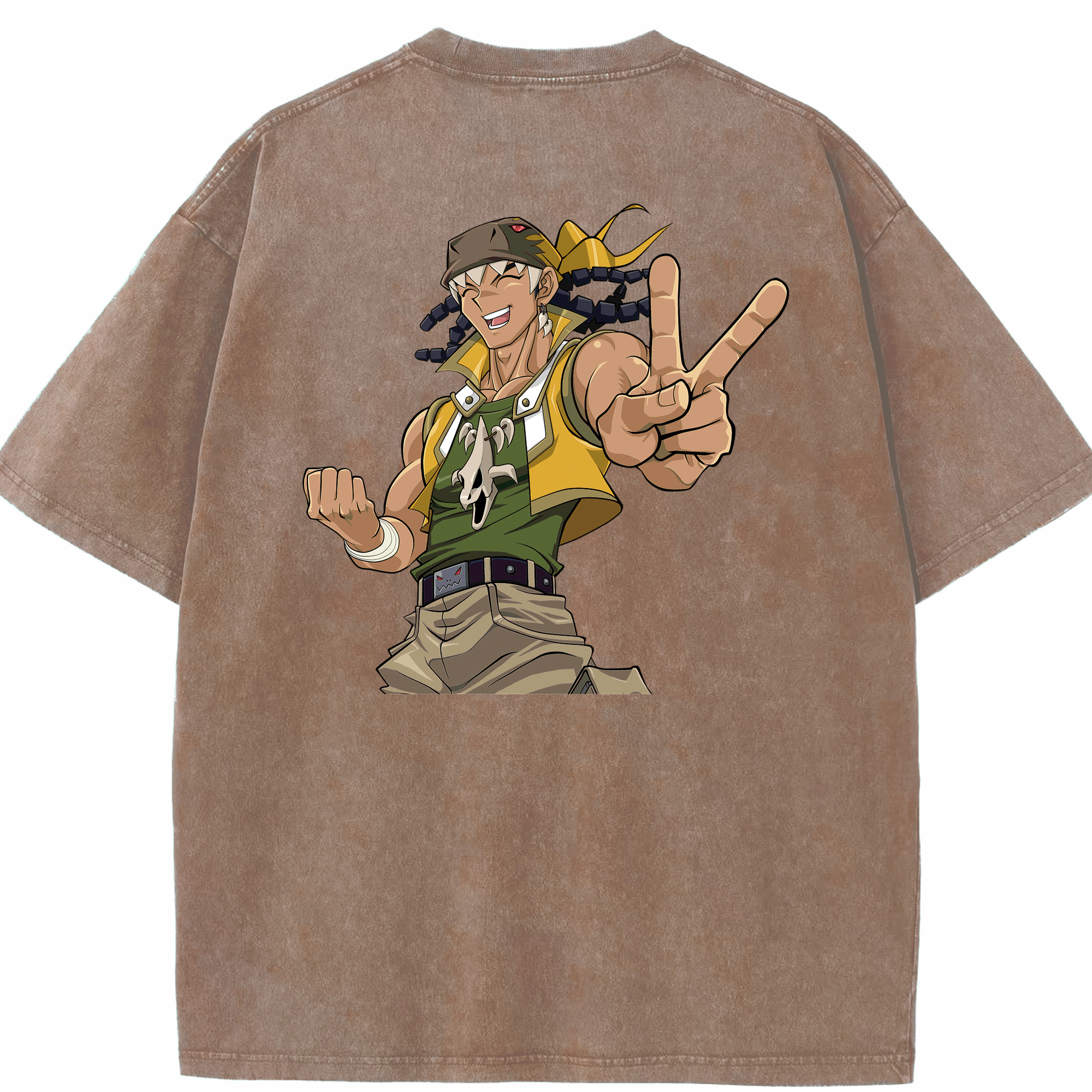 （画像用） 遊☆戯☆王 Yu-Gi-Oh! 綿100% ヴィンテージ風 半袖Tシャツ（背面プリント）