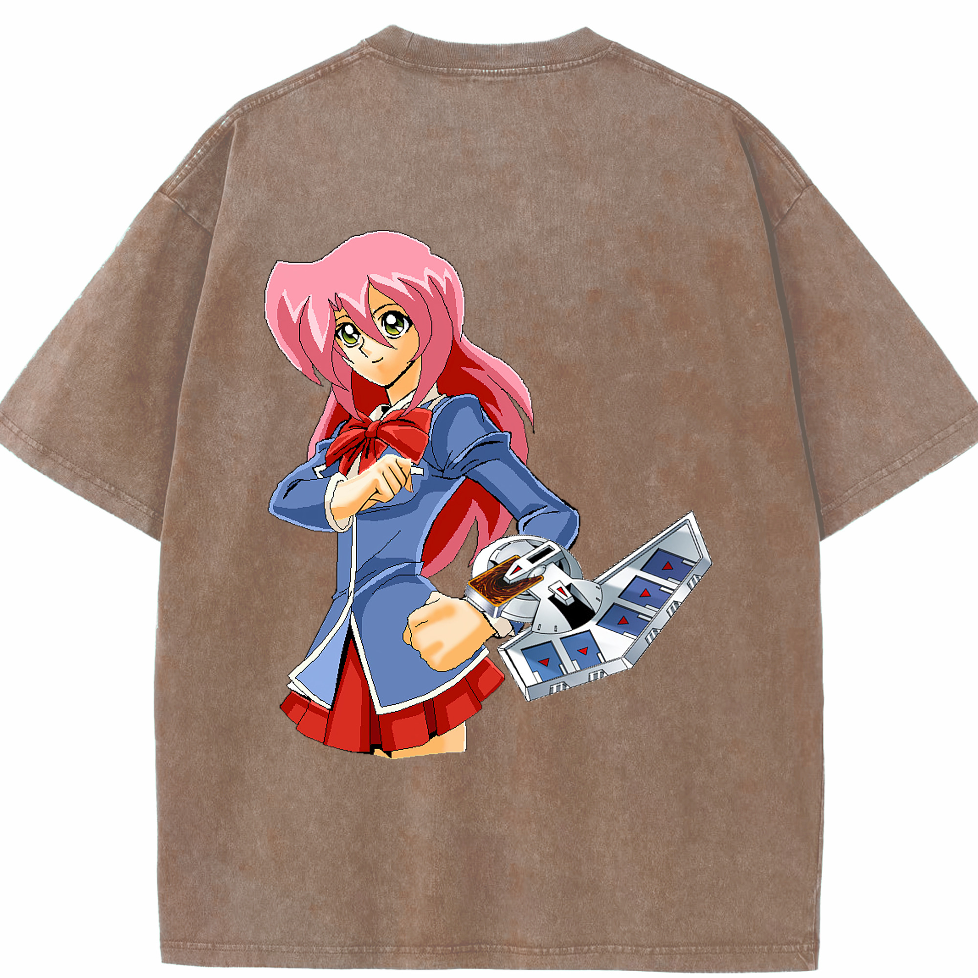 （画像用） 遊☆戯☆王 Yu-Gi-Oh! 綿100% ヴィンテージ風 半袖Tシャツ（背面プリント）