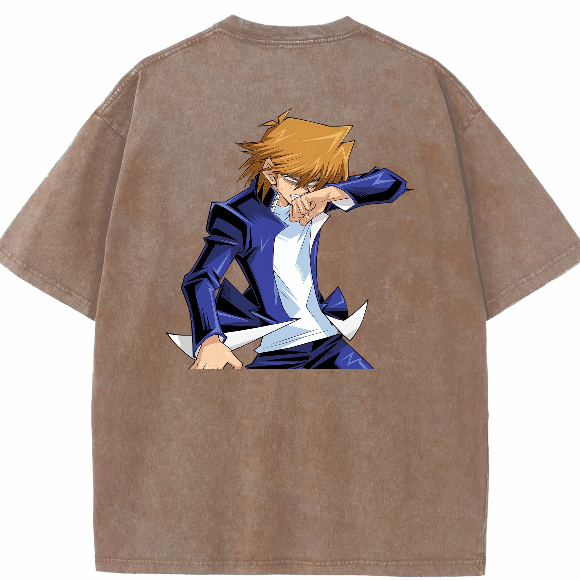 （画像用） 遊☆戯☆王 Yu-Gi-Oh! 綿100% ヴィンテージ風 半袖Tシャツ（背面プリント）