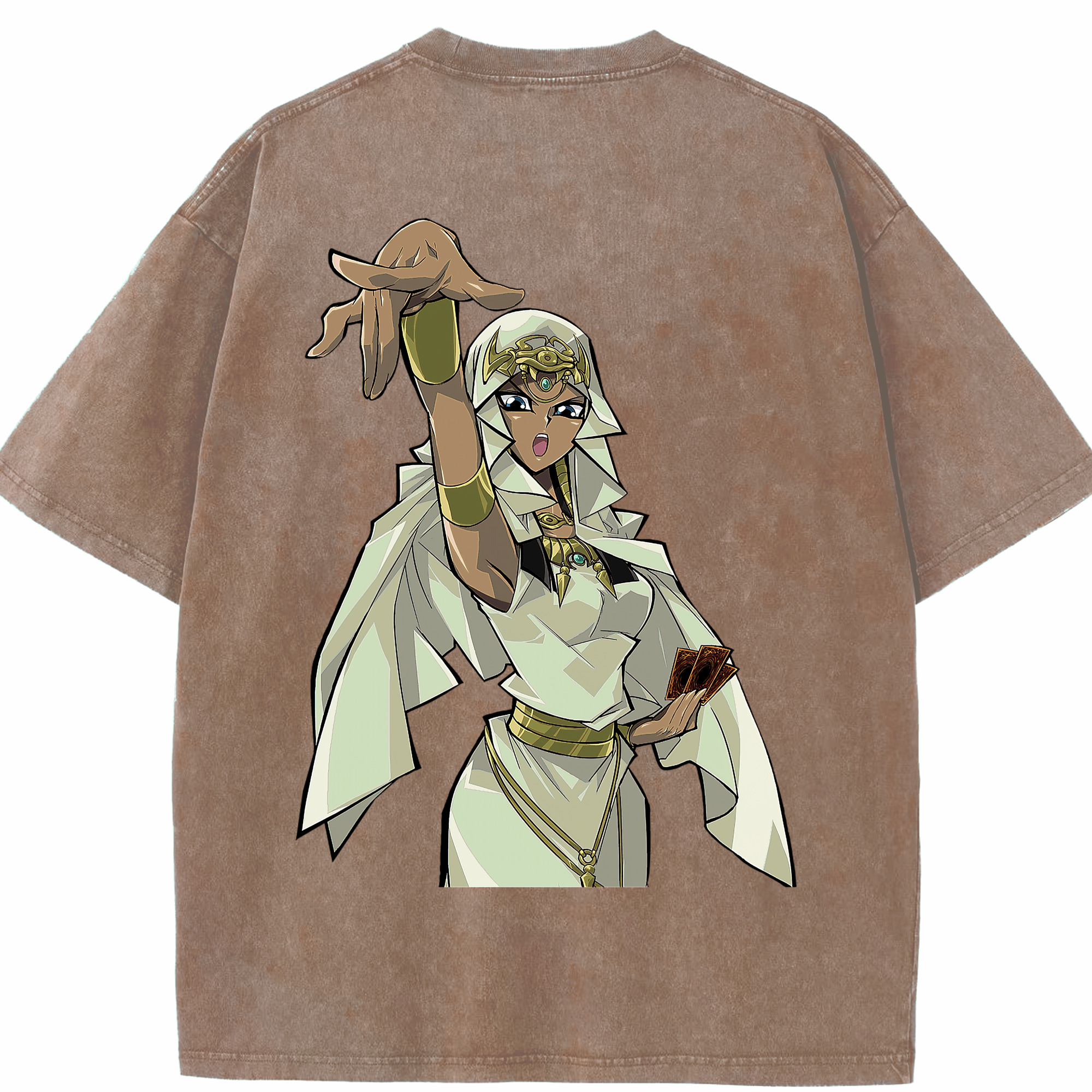 （画像用） 遊☆戯☆王 Yu-Gi-Oh! 綿100% ヴィンテージ風 半袖Tシャツ（背面プリント）