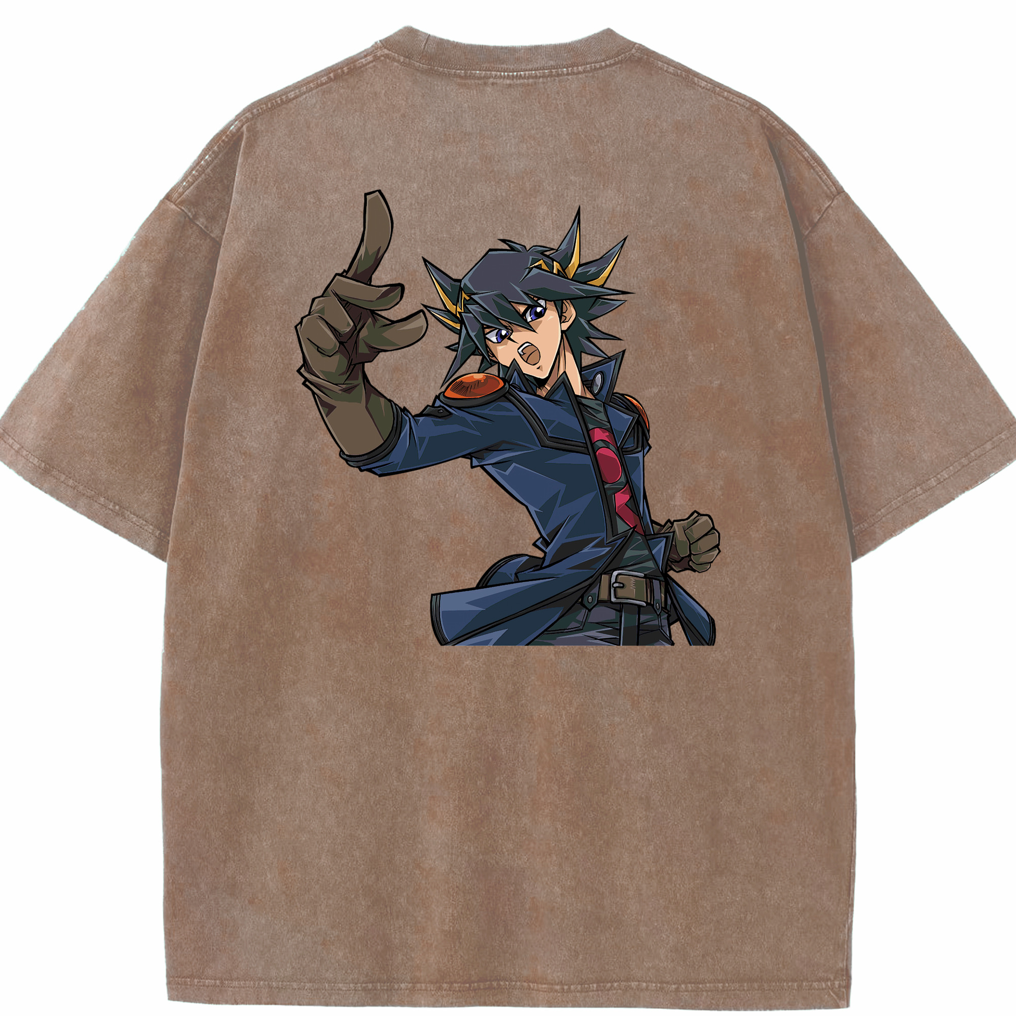 （画像用） 遊☆戯☆王 Yu-Gi-Oh! 綿100% ヴィンテージ風 半袖Tシャツ（背面プリント）