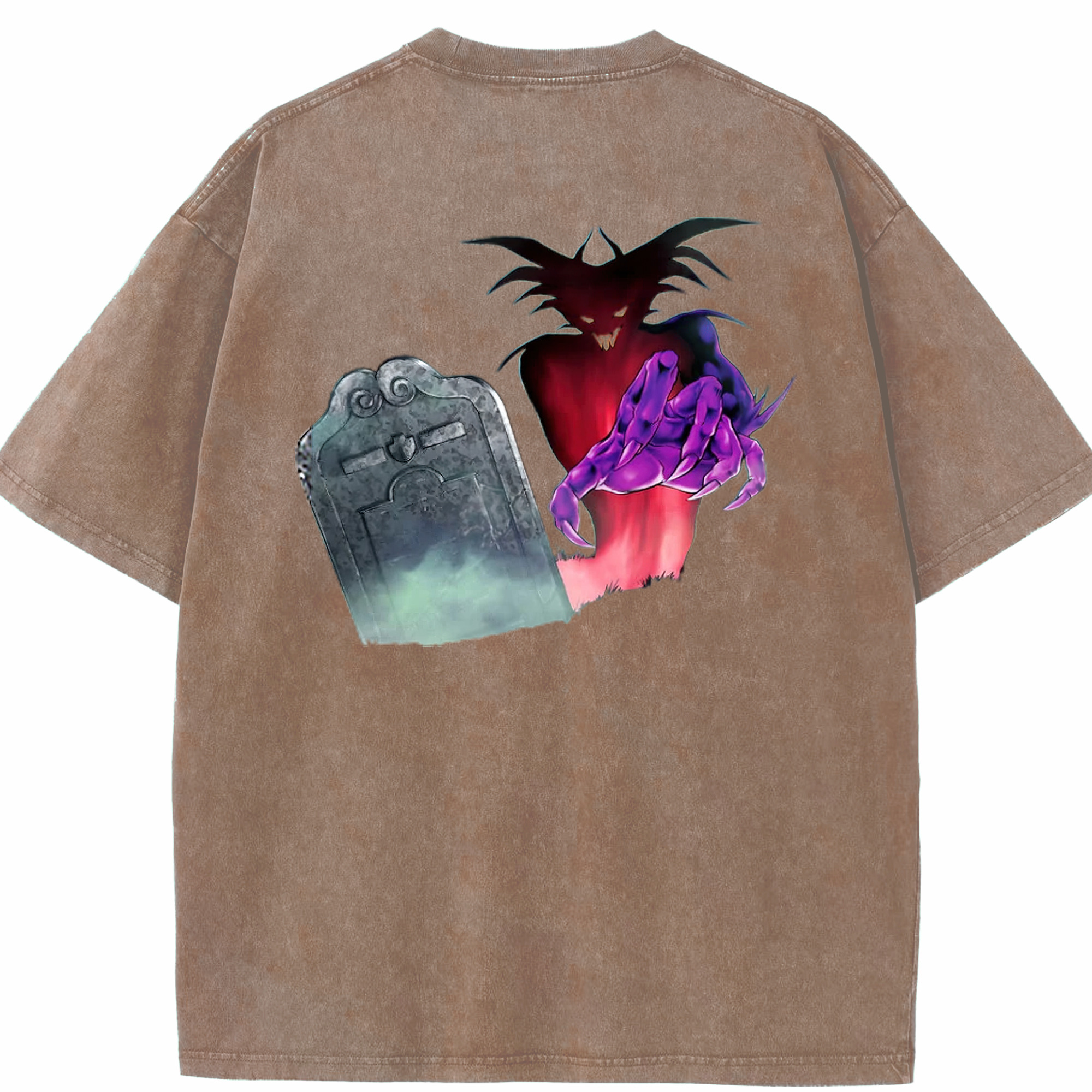 （画像用） 遊☆戯☆王 Yu-Gi-Oh! 綿100% ヴィンテージ風 半袖Tシャツ（背面プリント）