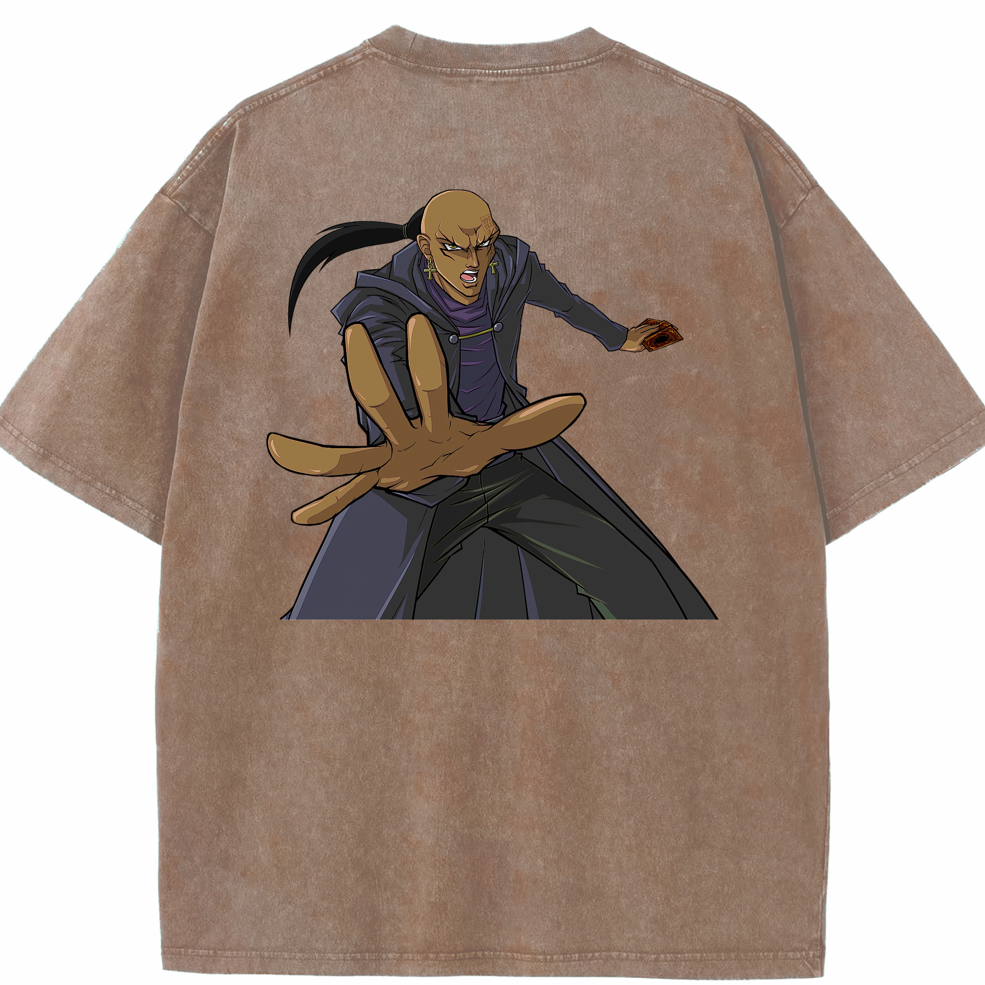 （画像用） 遊☆戯☆王 Yu-Gi-Oh! 綿100% ヴィンテージ風 半袖Tシャツ（背面プリント）