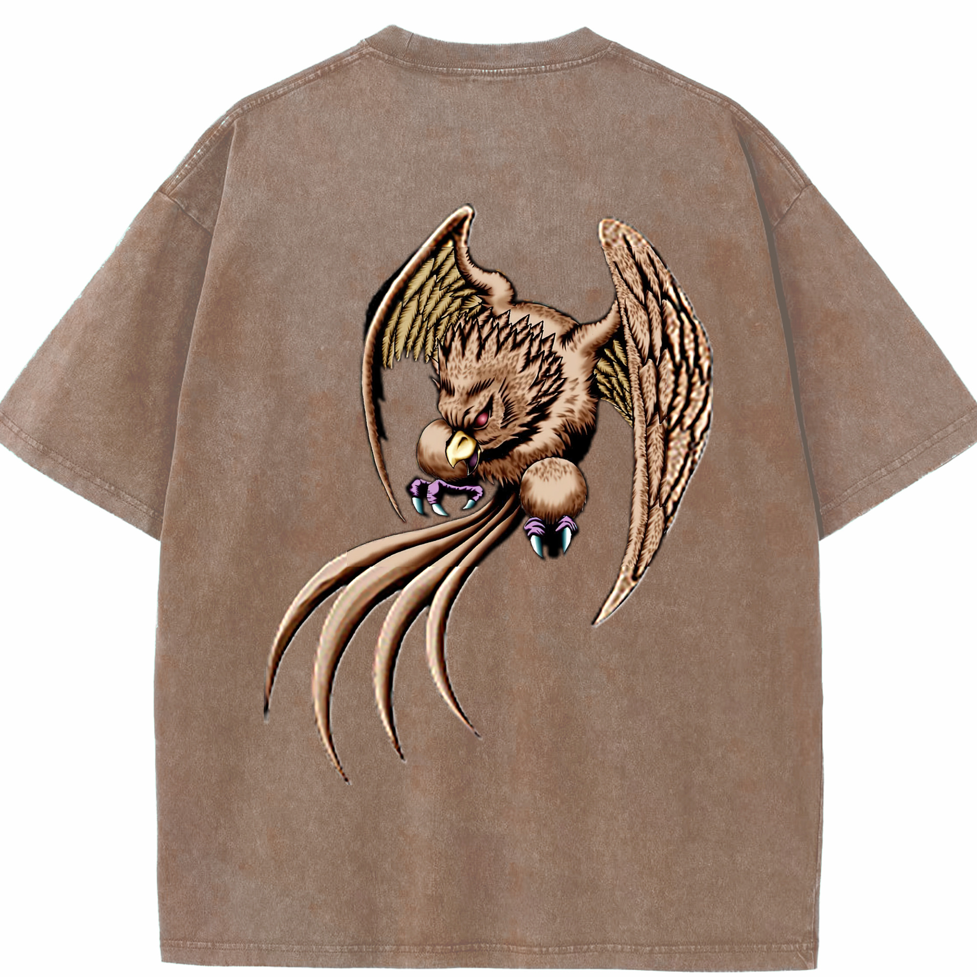 （画像用） 遊☆戯☆王 Yu-Gi-Oh! 綿100% ヴィンテージ風 半袖Tシャツ（背面プリント）