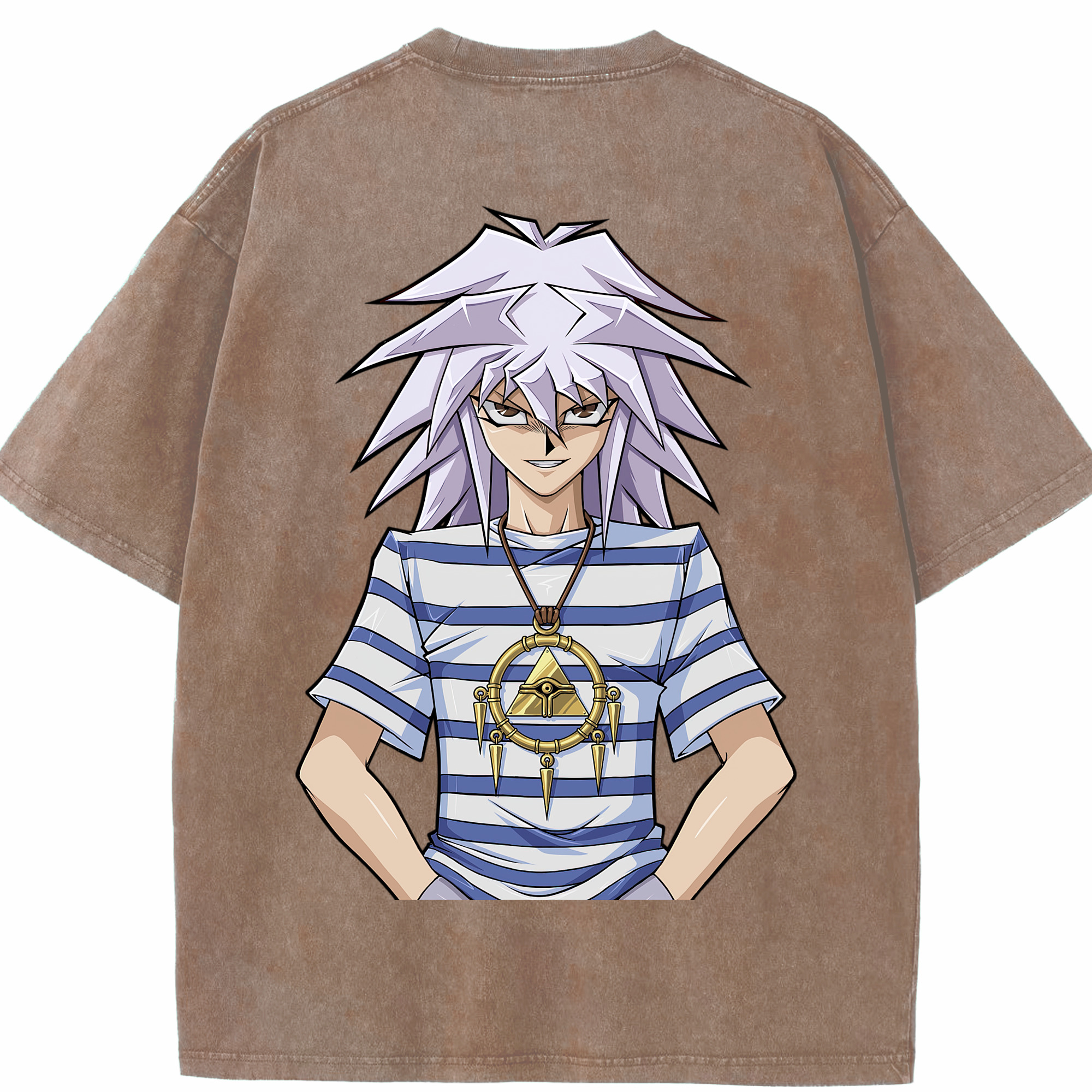 （画像用） 遊☆戯☆王 Yu-Gi-Oh! 綿100% ヴィンテージ風 半袖Tシャツ（背面プリント）