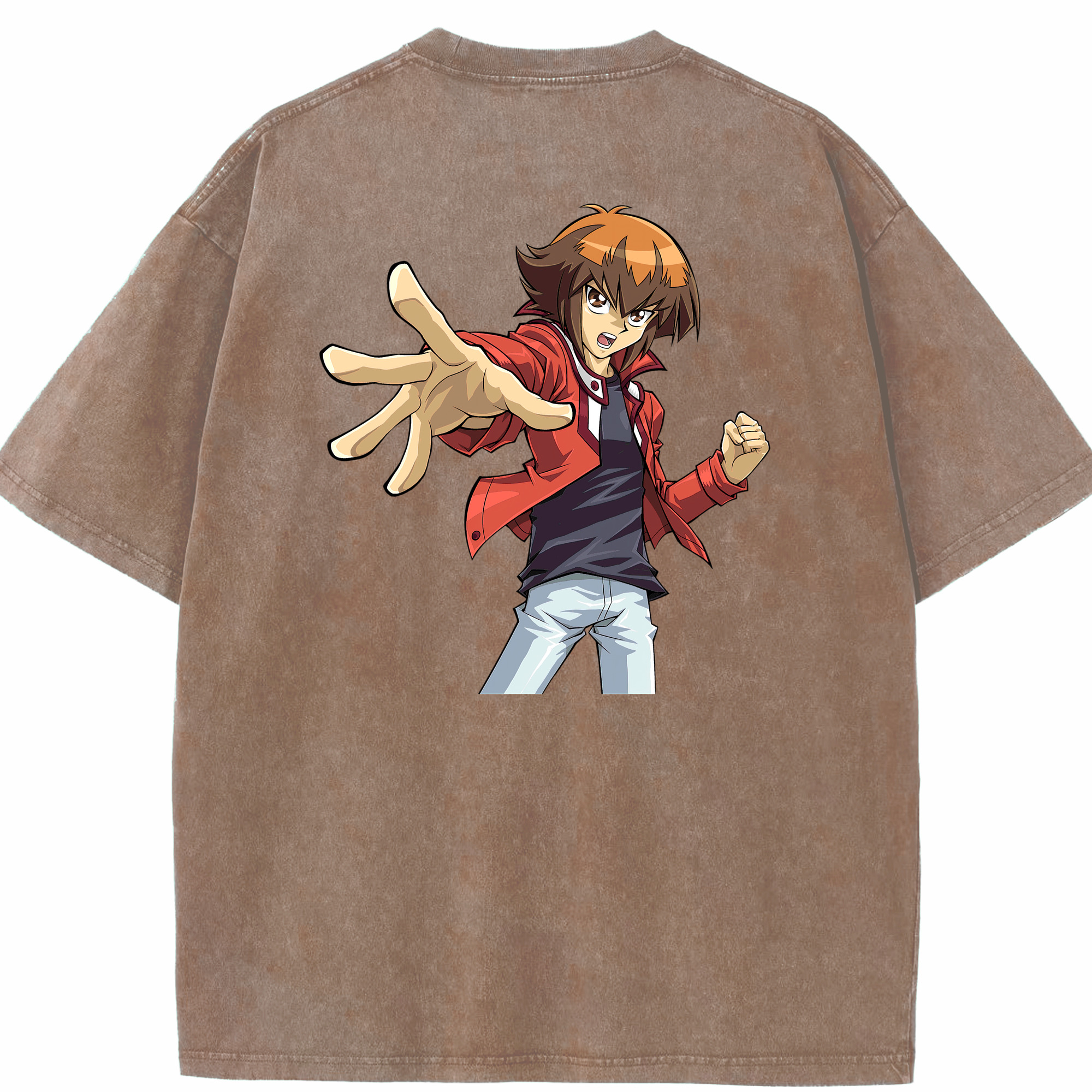 （画像用） 遊☆戯☆王 Yu-Gi-Oh! 綿100% ヴィンテージ風 半袖Tシャツ（背面プリント）