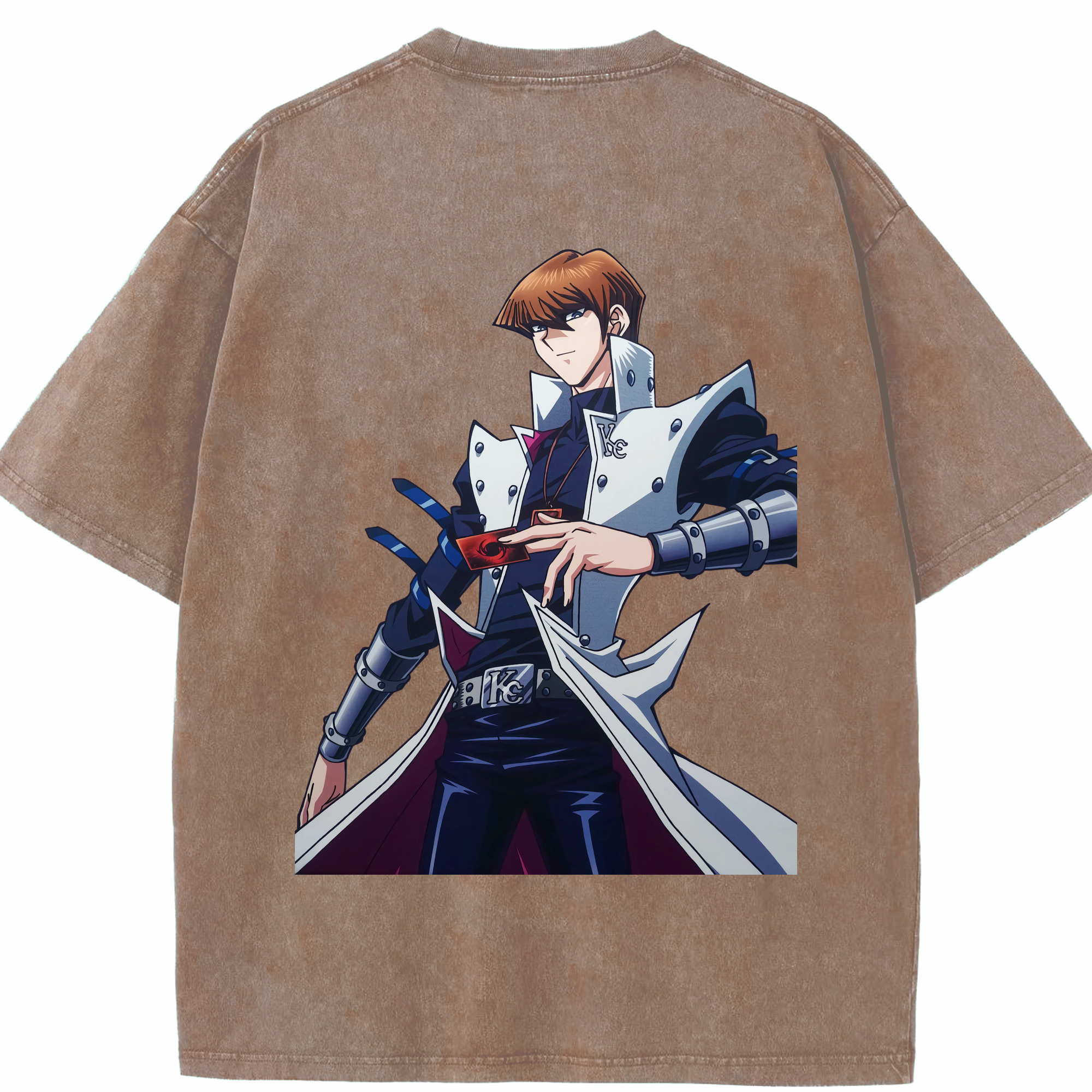 （画像用） 遊☆戯☆王 Yu-Gi-Oh! 綿100% ヴィンテージ風 半袖Tシャツ（背面プリント）