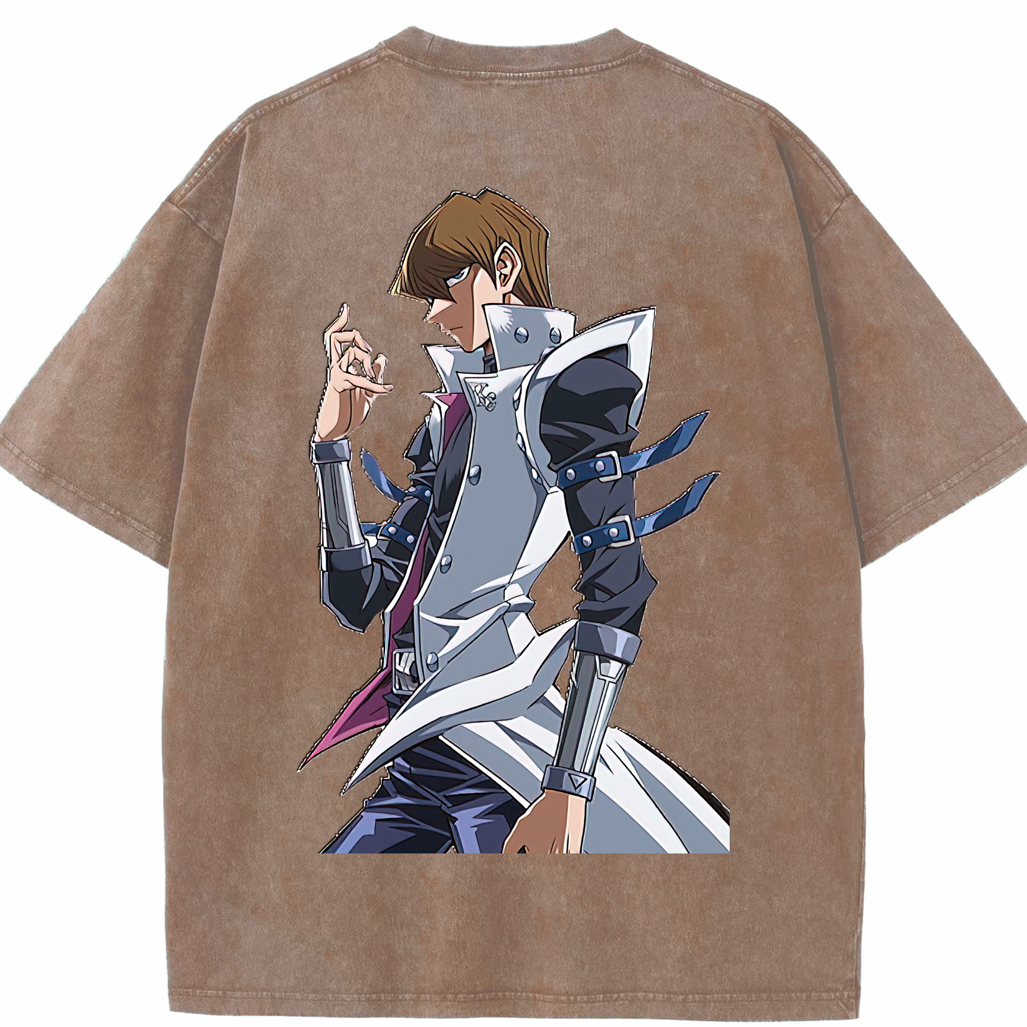 （画像用） 遊☆戯☆王 Yu-Gi-Oh! 綿100% ヴィンテージ風 半袖Tシャツ（背面プリント）