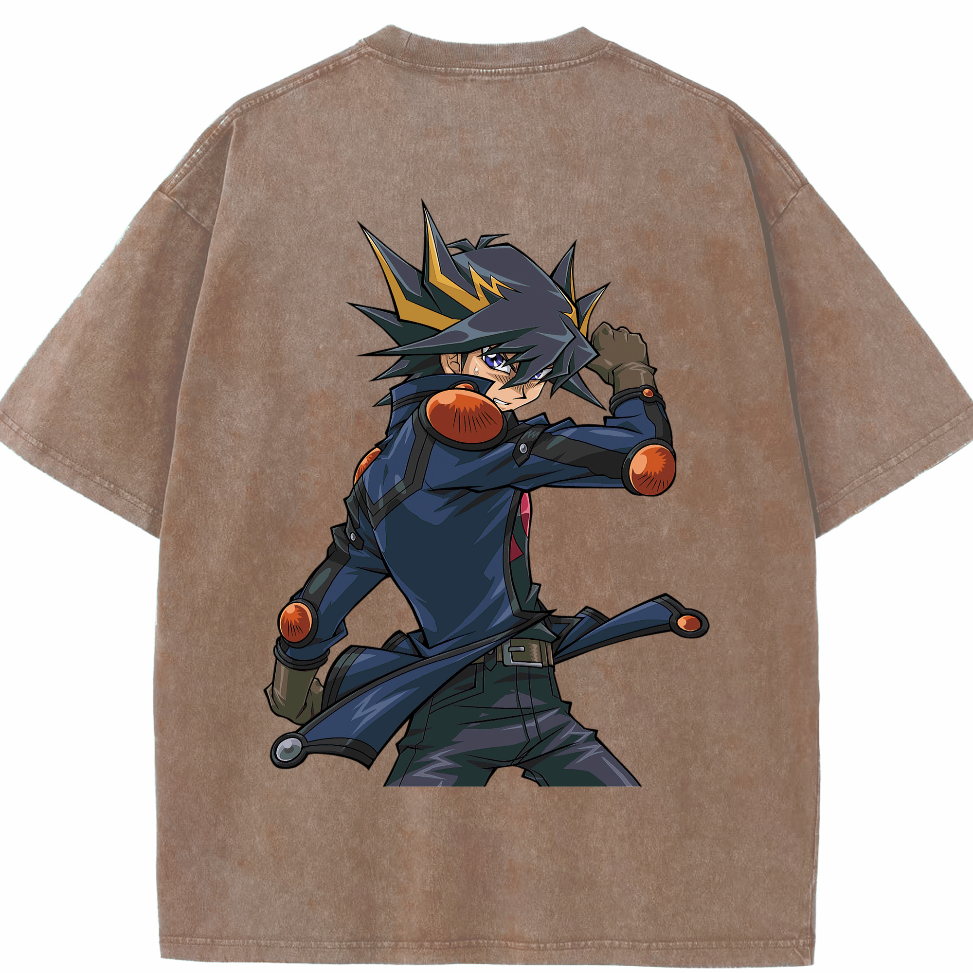 （画像用） 遊☆戯☆王 Yu-Gi-Oh! 綿100% ヴィンテージ風 半袖Tシャツ（背面プリント）