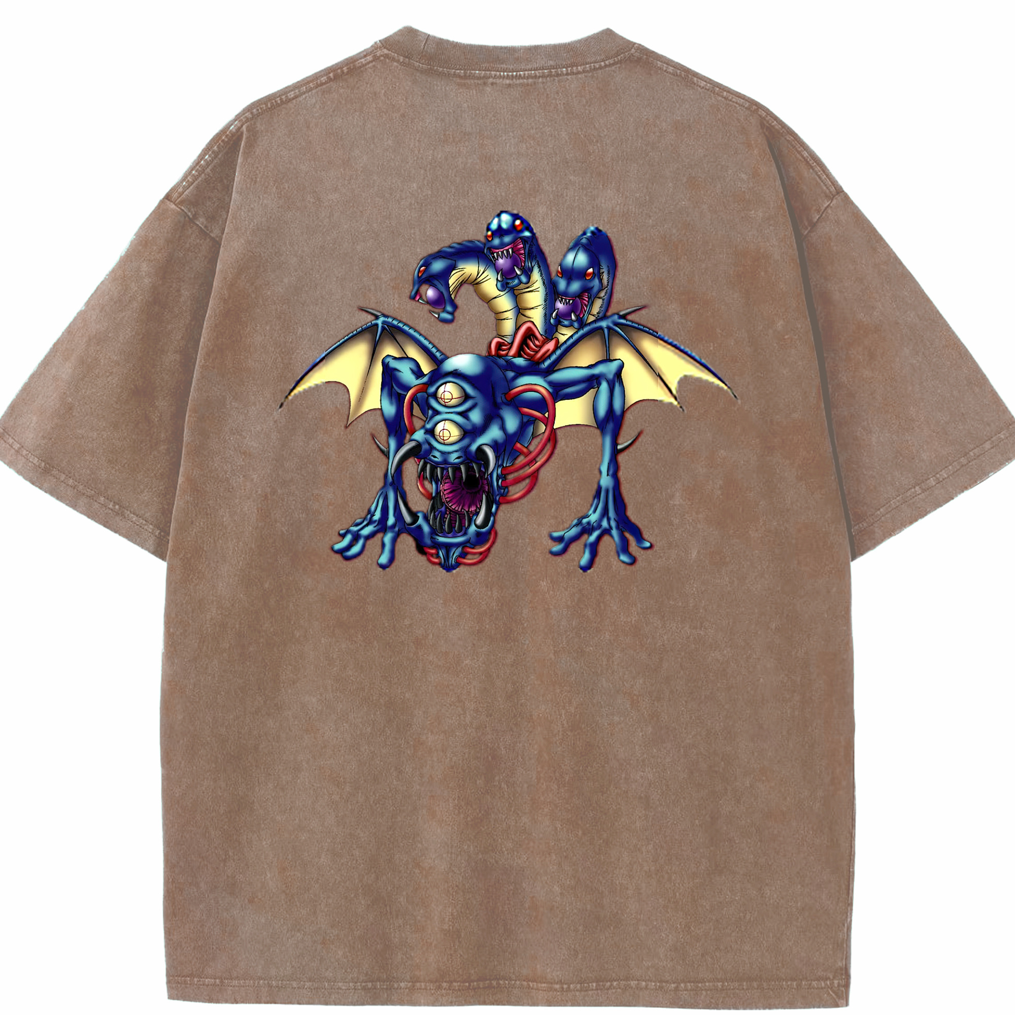 （画像用） 遊☆戯☆王 Yu-Gi-Oh! 綿100% ヴィンテージ風 半袖Tシャツ（背面プリント）