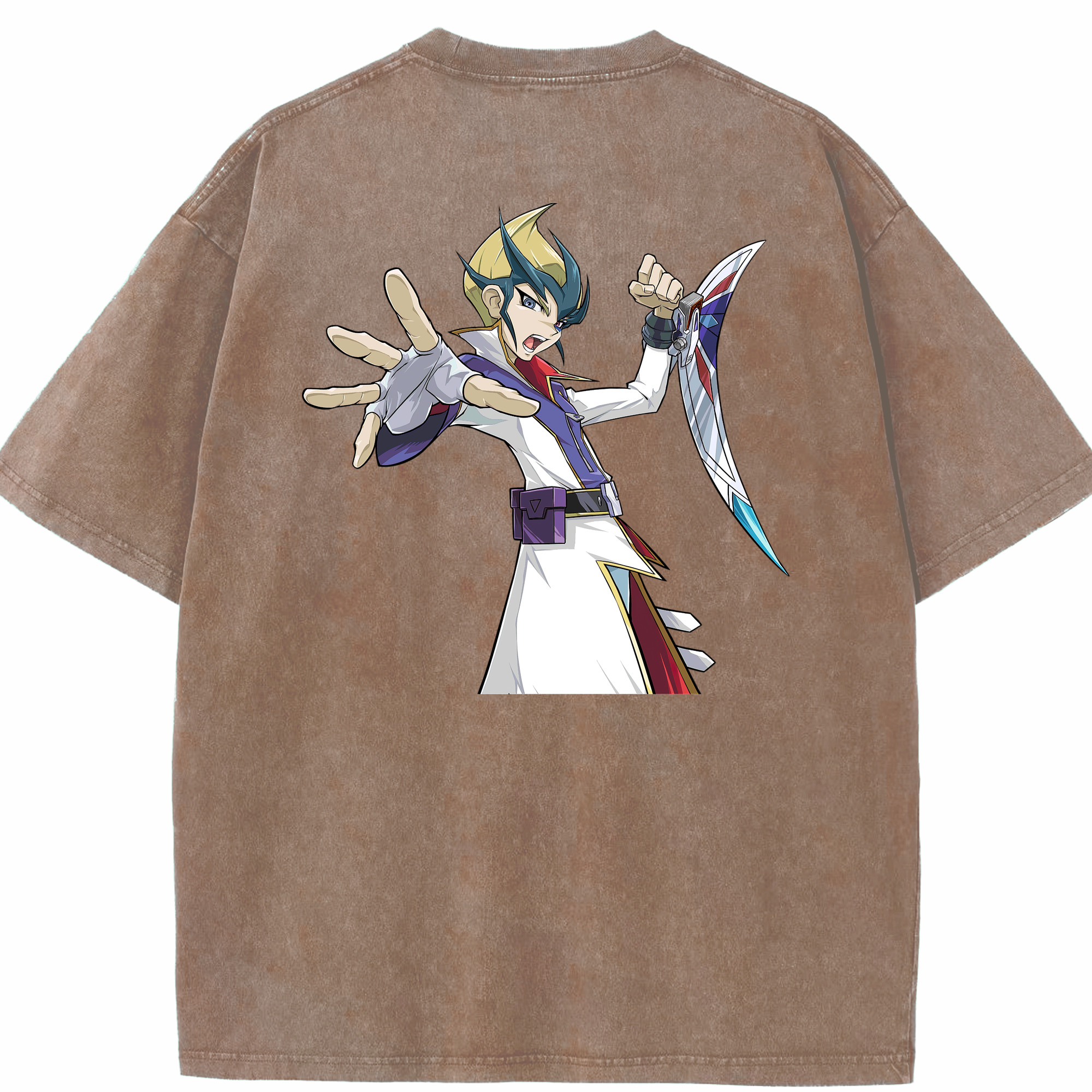 （画像用） 遊☆戯☆王 Yu-Gi-Oh! 綿100% ヴィンテージ風 半袖Tシャツ（背面プリント）