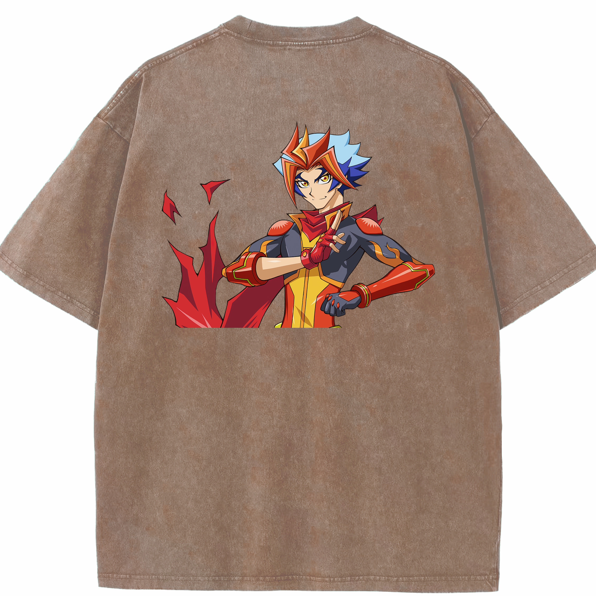 （画像用） 遊☆戯☆王 Yu-Gi-Oh! 綿100% ヴィンテージ風 半袖Tシャツ（背面プリント）