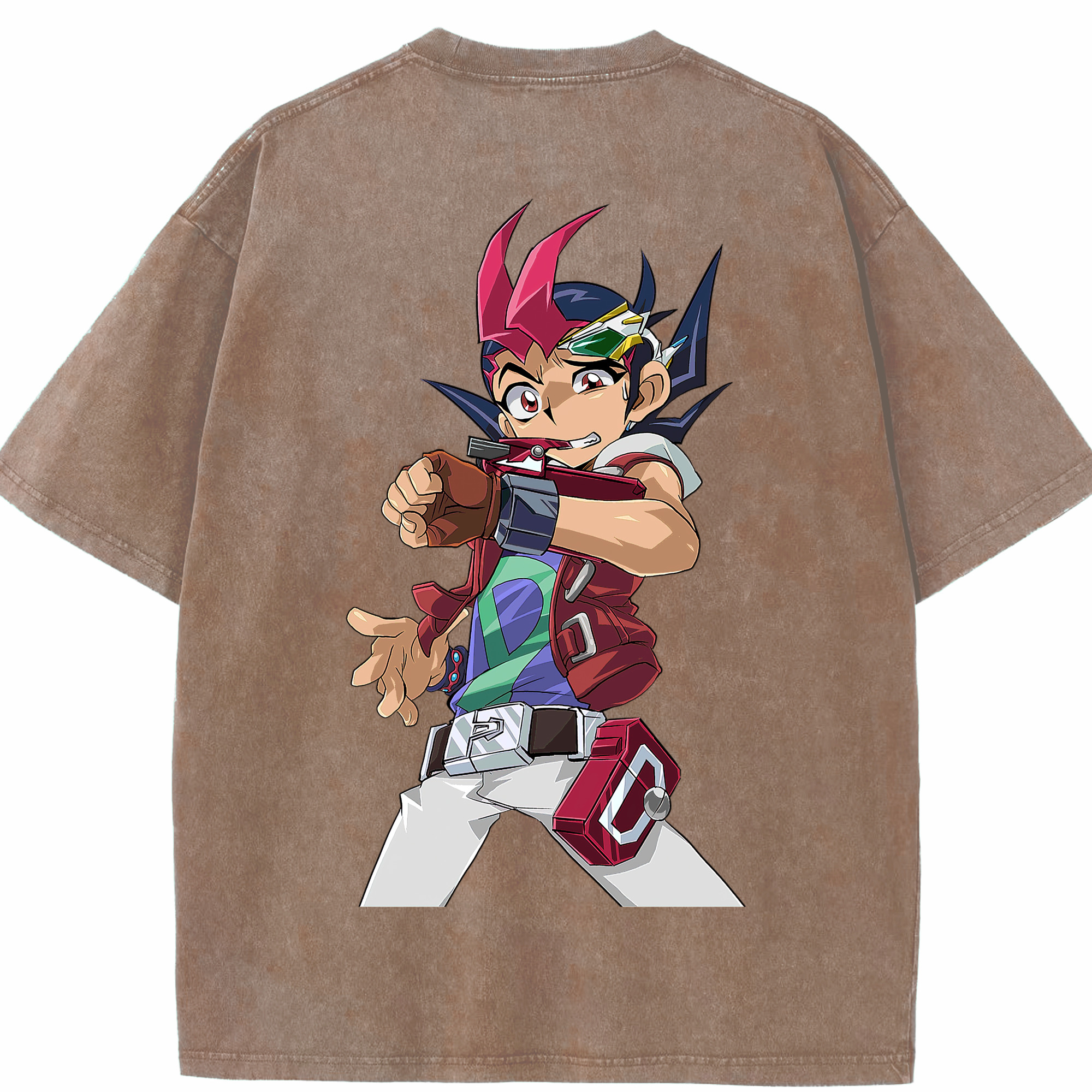 （画像用） 遊☆戯☆王 Yu-Gi-Oh! 綿100% ヴィンテージ風 半袖Tシャツ（背面プリント）