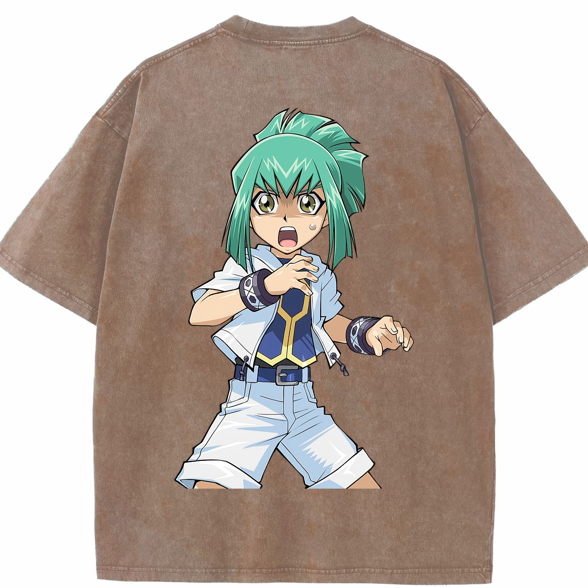 （画像用） 遊☆戯☆王 Yu-Gi-Oh! 綿100% ヴィンテージ風 半袖Tシャツ（背面プリント）