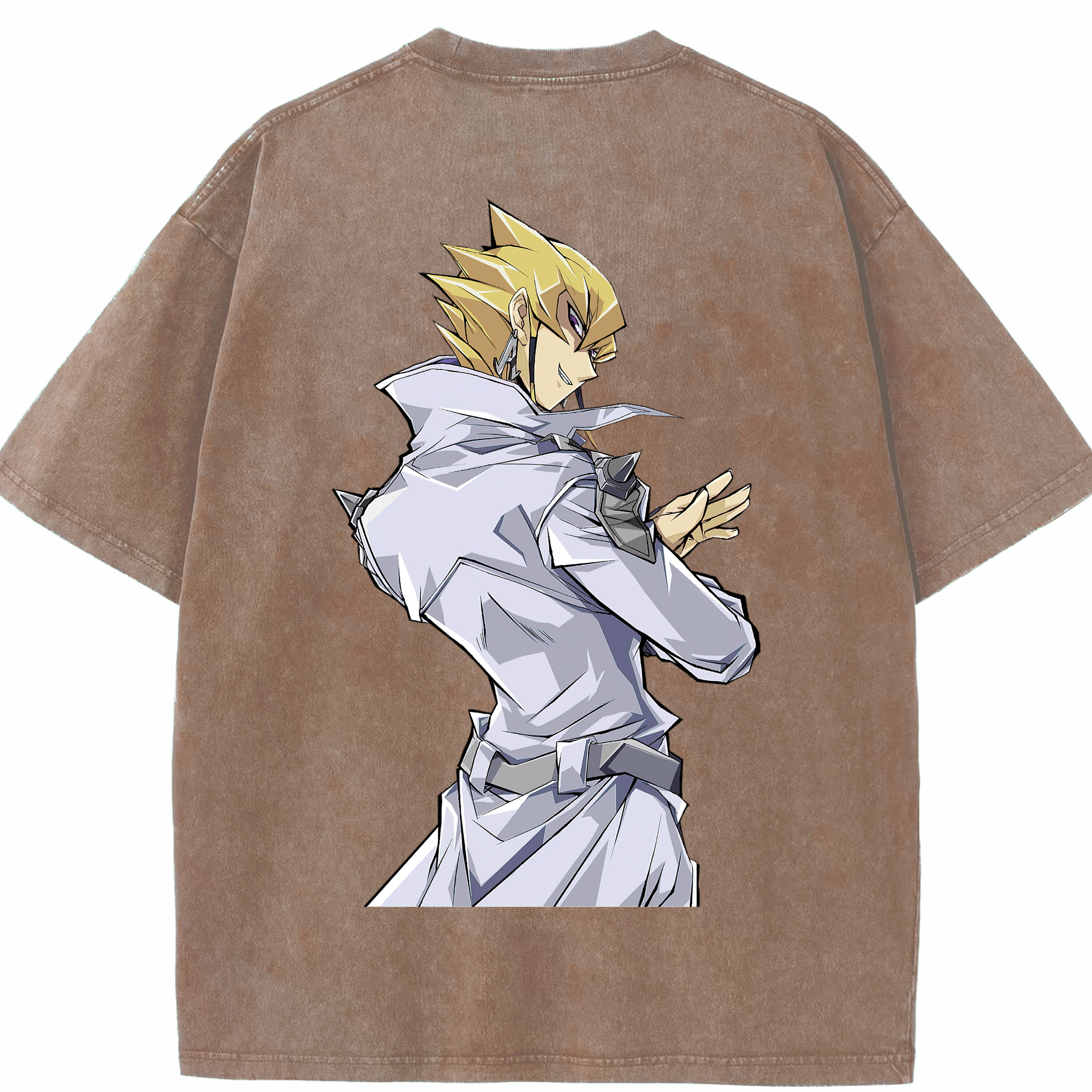 （画像用） 遊☆戯☆王 Yu-Gi-Oh! 綿100% ヴィンテージ風 半袖Tシャツ（背面プリント）