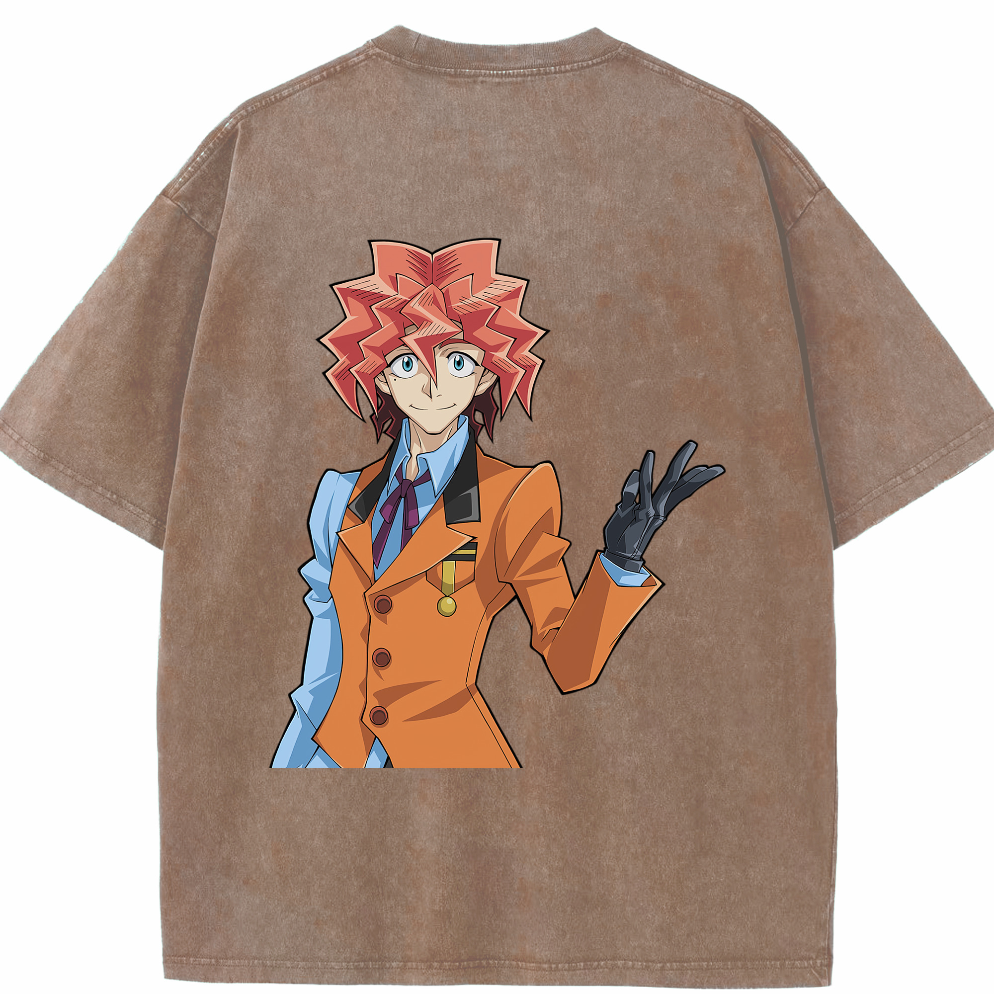 （画像用） 遊☆戯☆王 Yu-Gi-Oh! 綿100% ヴィンテージ風 半袖Tシャツ（背面プリント）