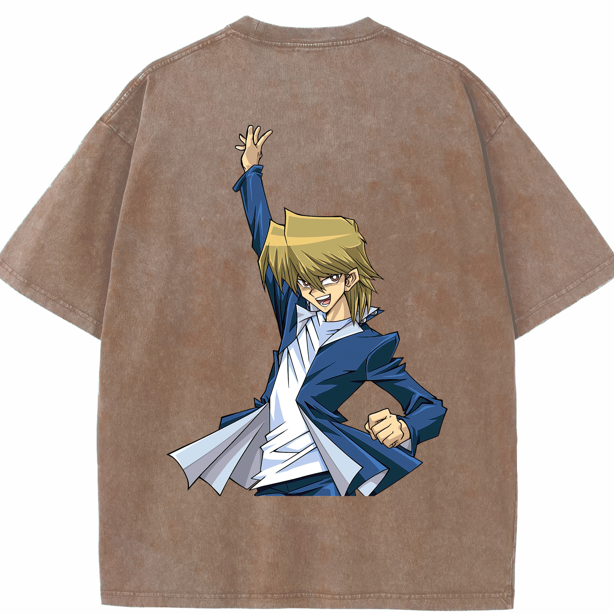 （画像用） 遊☆戯☆王 Yu-Gi-Oh! 綿100% ヴィンテージ風 半袖Tシャツ（背面プリント）