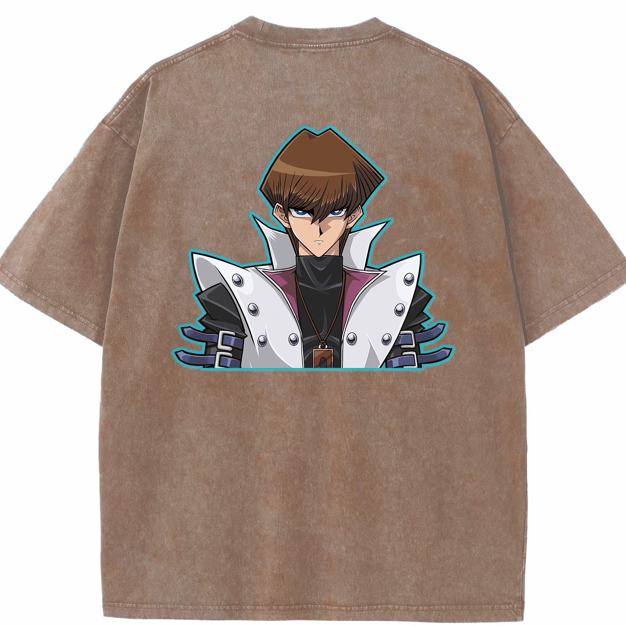 （画像用） 遊☆戯☆王 Yu-Gi-Oh! 綿100% ヴィンテージ風 半袖Tシャツ（背面プリント）