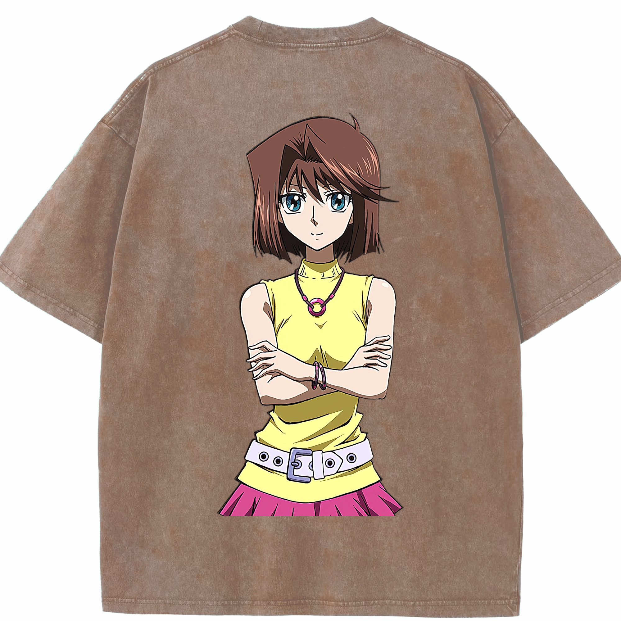 （画像用） 遊☆戯☆王 Yu-Gi-Oh! 綿100% ヴィンテージ風 半袖Tシャツ（背面プリント）
