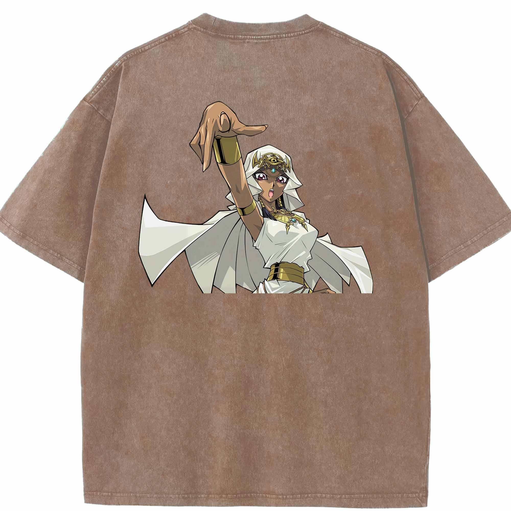 （画像用） 遊☆戯☆王 Yu-Gi-Oh! 綿100% ヴィンテージ風 半袖Tシャツ（背面プリント）