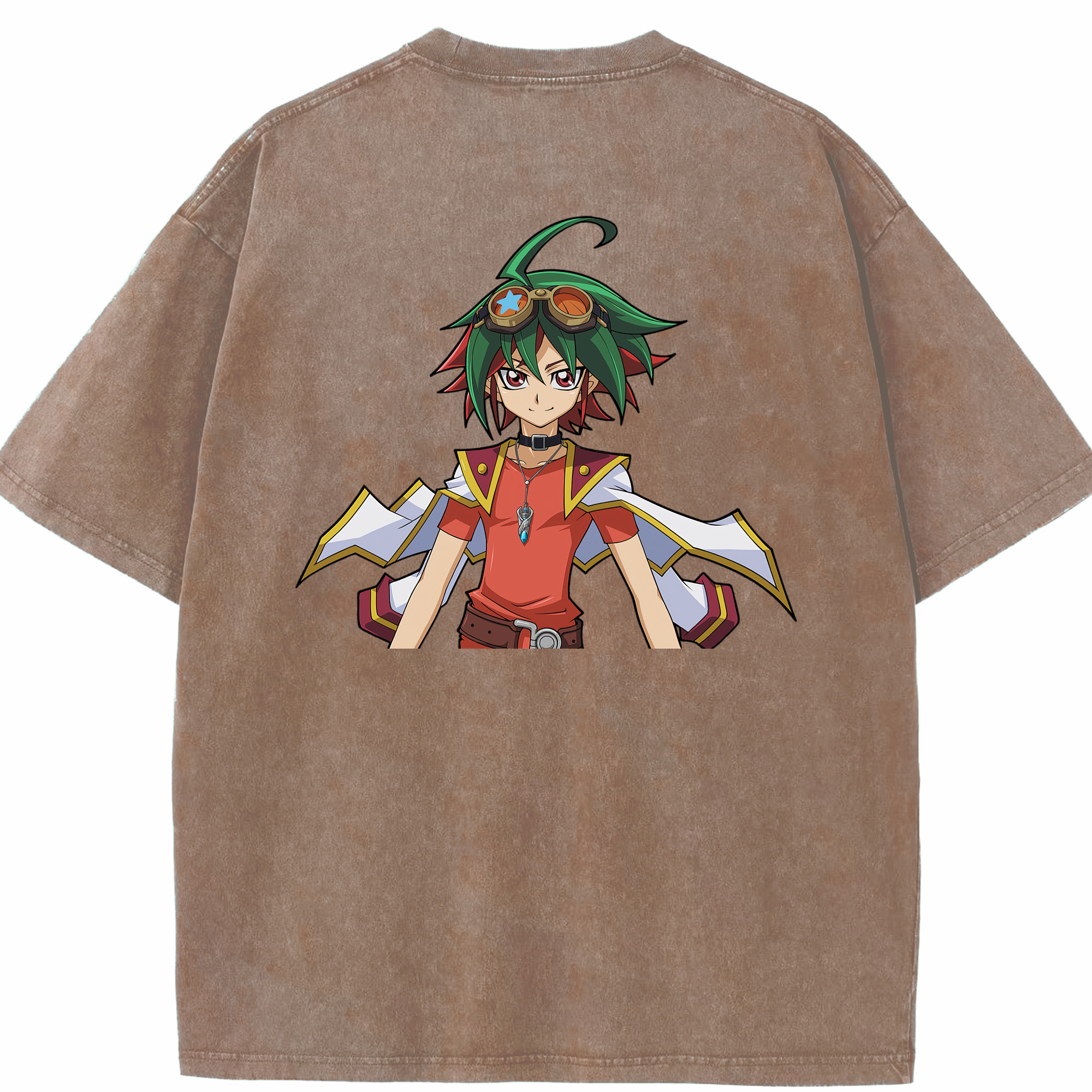 （画像用） 遊☆戯☆王 Yu-Gi-Oh! 綿100% ヴィンテージ風 半袖Tシャツ（背面プリント）